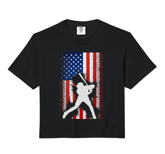 American Flag Baseball Distressed Usa Gift Hoodie - Unique Graphic Unisex - T-Shirt, Sweatshirt, Hoodie