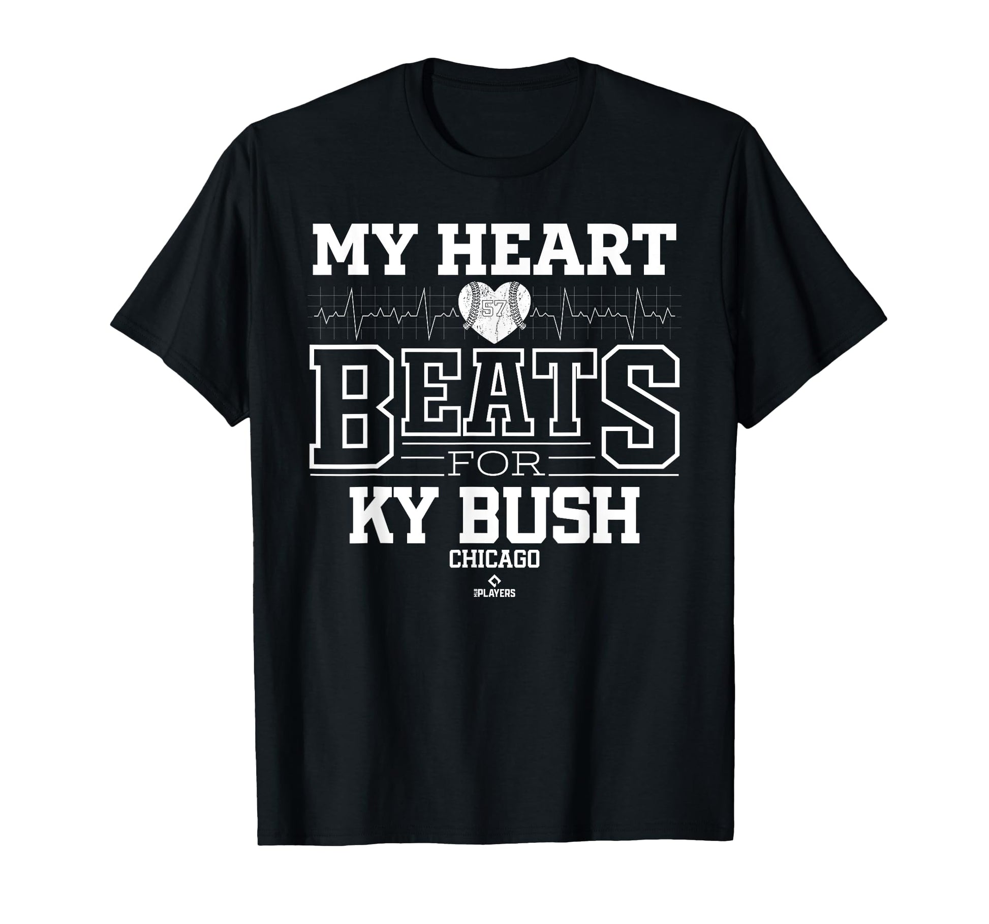 My Heart Beats Ky Bush Chicago T-Shirt - Casual Everyday Wear Unisex - T-Shirt, Sweatshirt, Hoodie