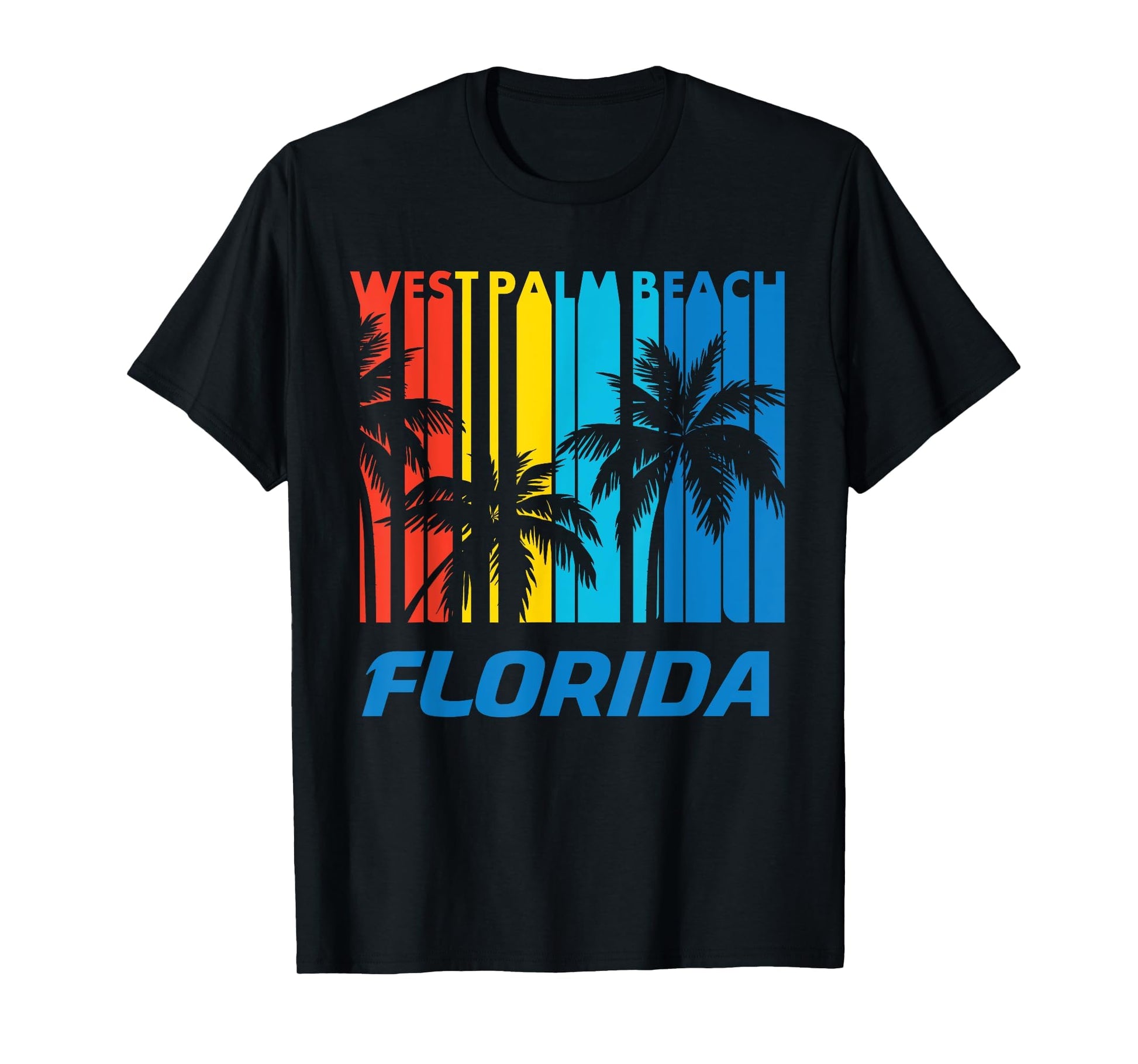 West Palm Beach Florida Palm Trees T-Shirt - Novelty Apparel Unisex - T-Shirt, Sweatshirt, Hoodie