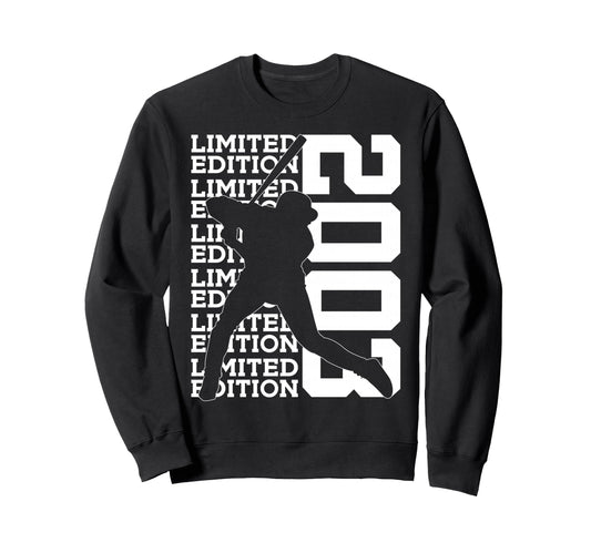 2003 Baseball 23Rd Birthday Sweatshirt - Custom Art Print Unisex - T-Shirt, Sweatshirt, Hoodie