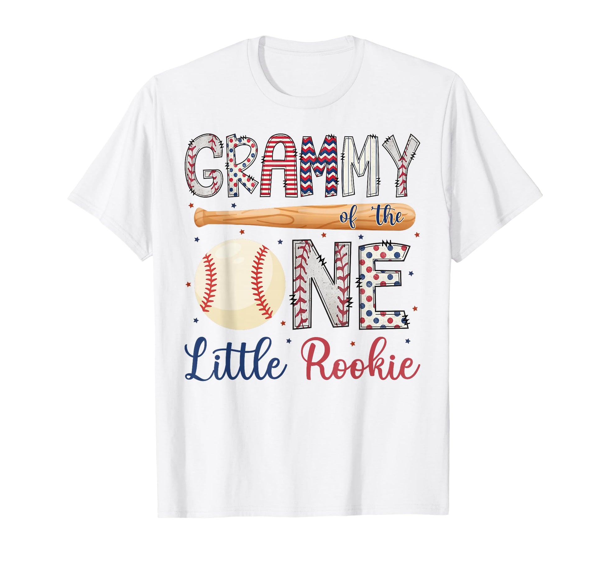 Grammy One Little Rookie Baseball 1St T-Shirt - Novelty Apparel Men Women - T-Shirt, Sweatshirt, Hoodie