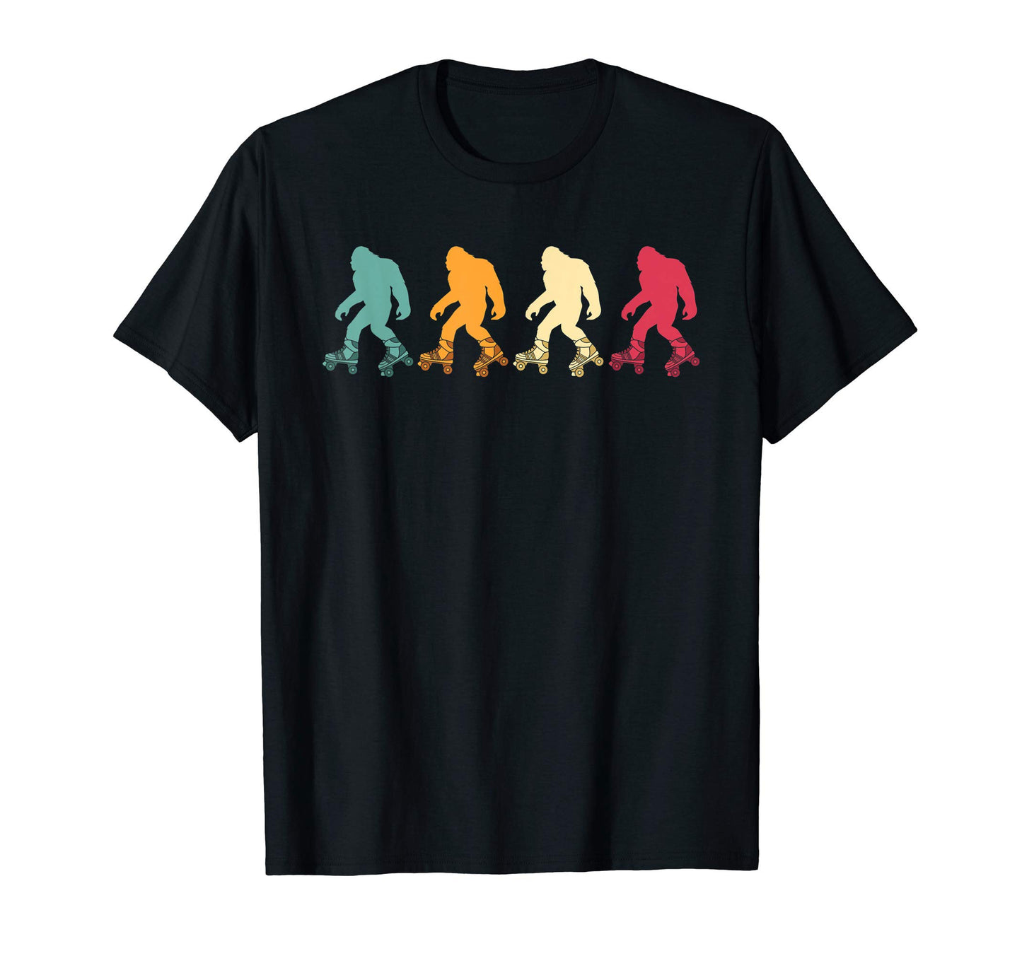 Bigfoot Sasquatch Silhouette Roller T-Shirt - Fun Novelty Design Unisex - T-Shirt, Sweatshirt, Hoodie