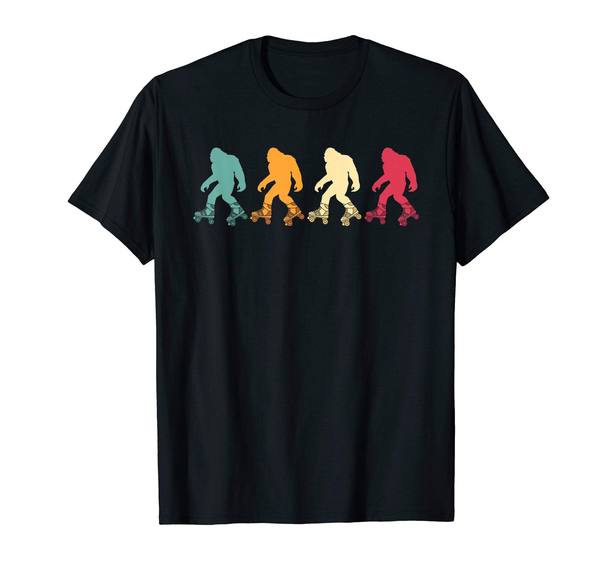 Bigfoot Sasquatch Silhouette Roller T-Shirt - Fun Novelty Design Unisex - T-Shirt, Sweatshirt, Hoodie