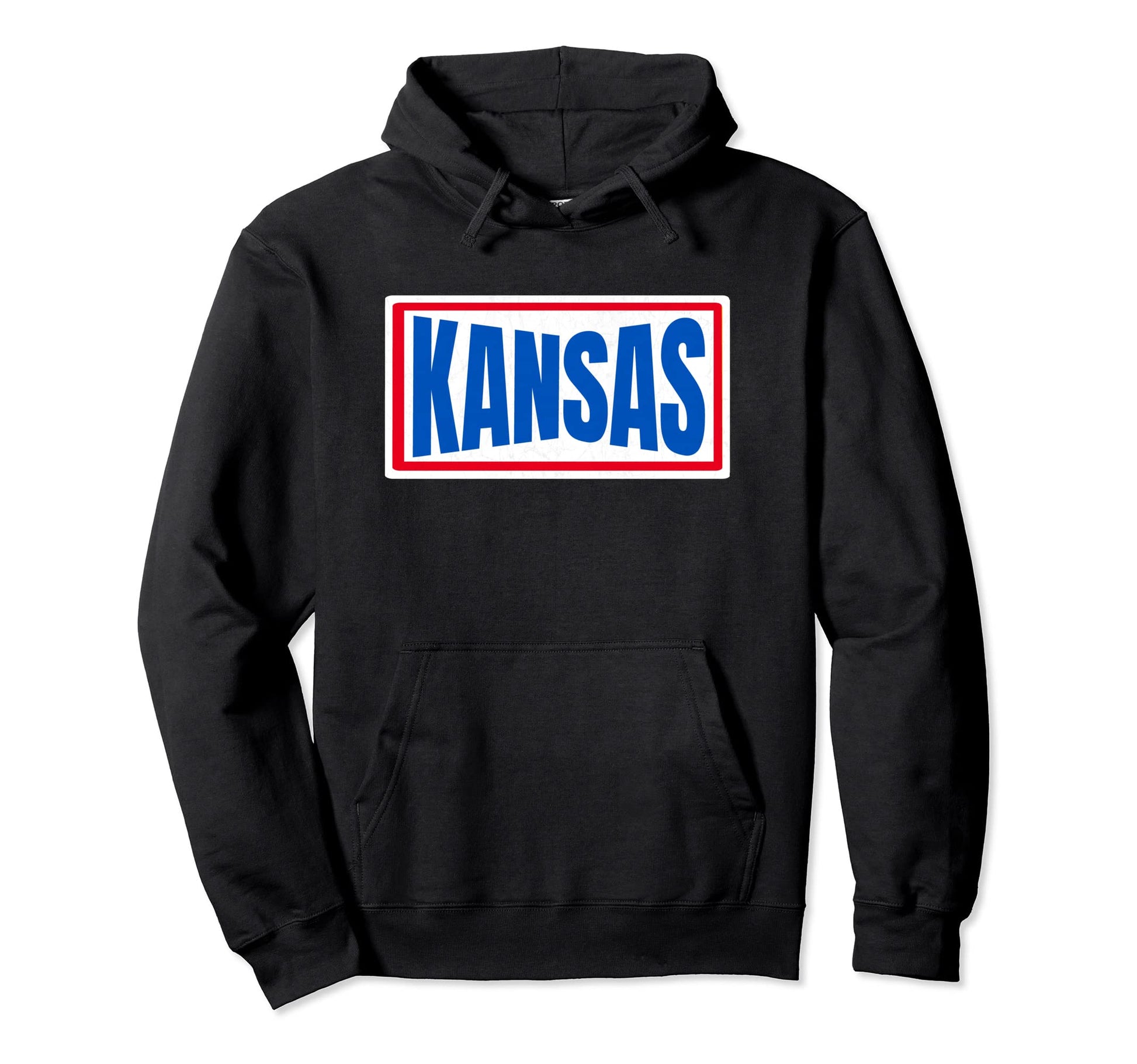 Kansas Blue Red Striped Lawrence Kansas Hoodie - Streetwear Style Men Women - T-Shirt, Sweatshirt, Hoodie