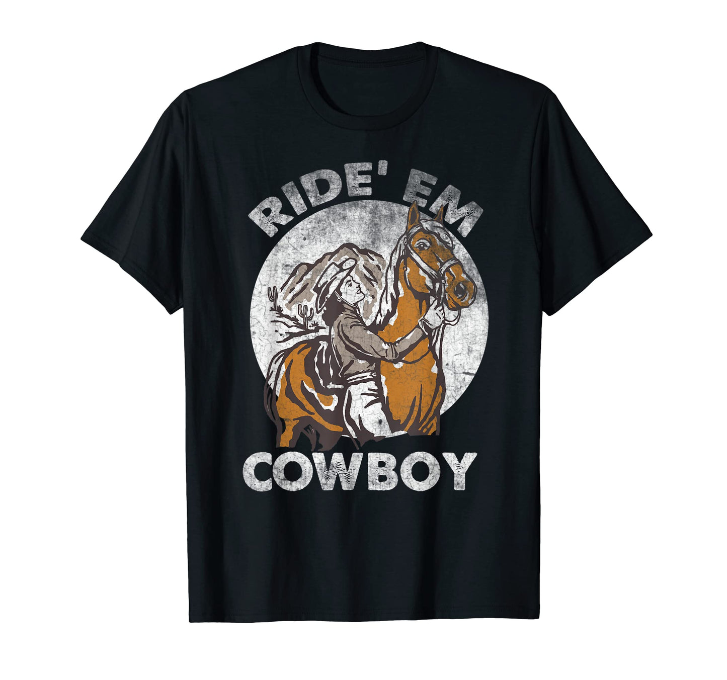Ride Em Cowboy Cowgirl Sunset T-Shirt - Casual Everyday Wear for Adults - T-Shirt, Sweatshirt, Hoodie