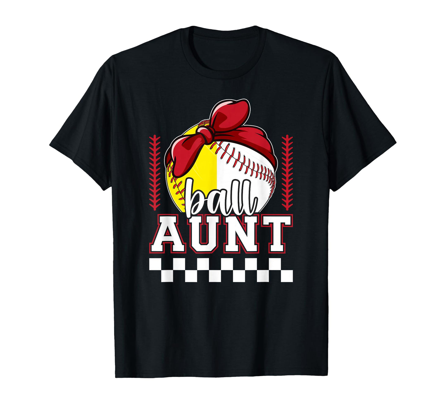 Ball Aunt Coquette Baseball T-Shirt - Casual Everyday Wear Men Women - T-Shirt, Sweatshirt, Hoodie