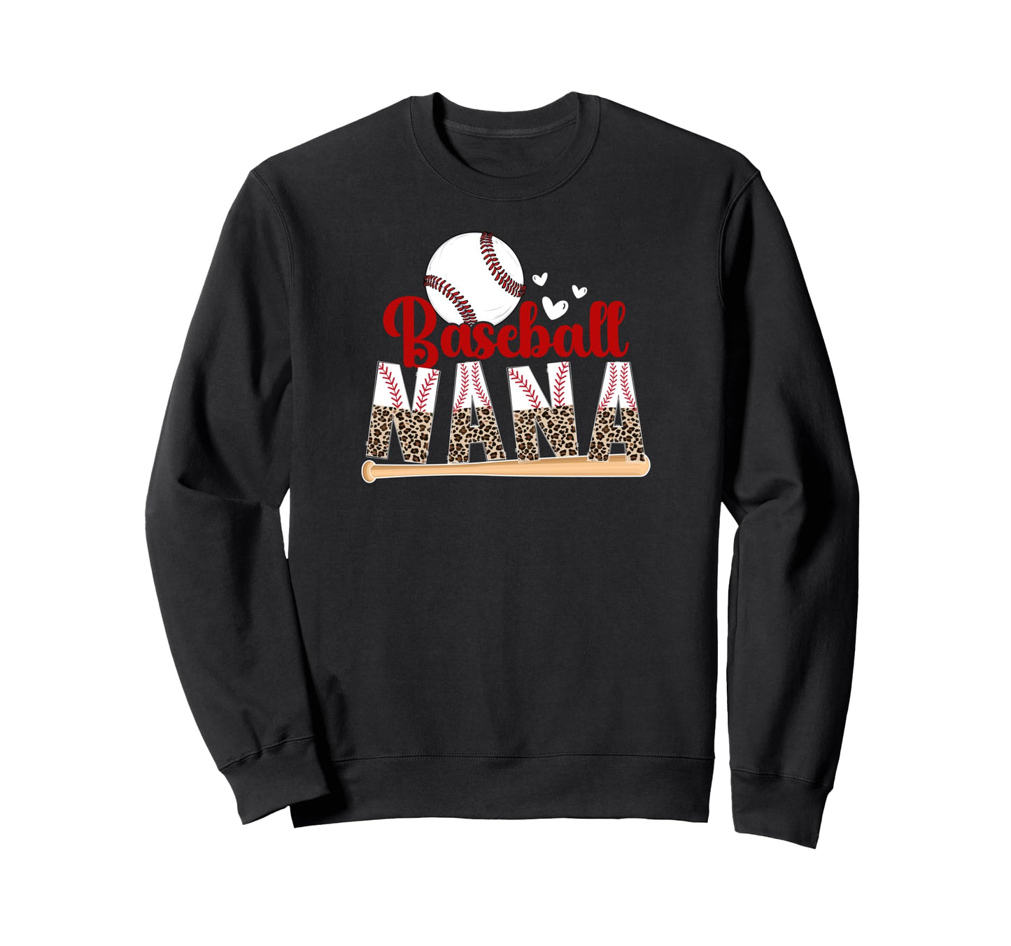 Baseball Nana Leopard Nana Sweatshirt - Custom Art Print Men Women - T-Shirt, Sweatshirt, Hoodie