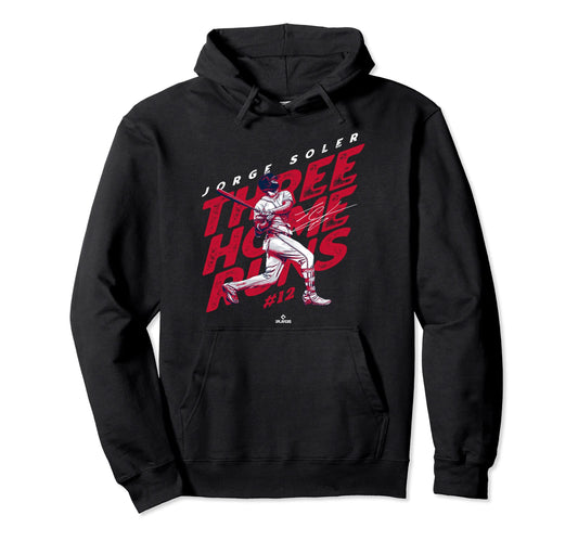 3 Home Runs Mlbpa Jorge Soler Atlanta Hoodie - Custom Art Print Unisex - T-Shirt, Sweatshirt, Hoodie
