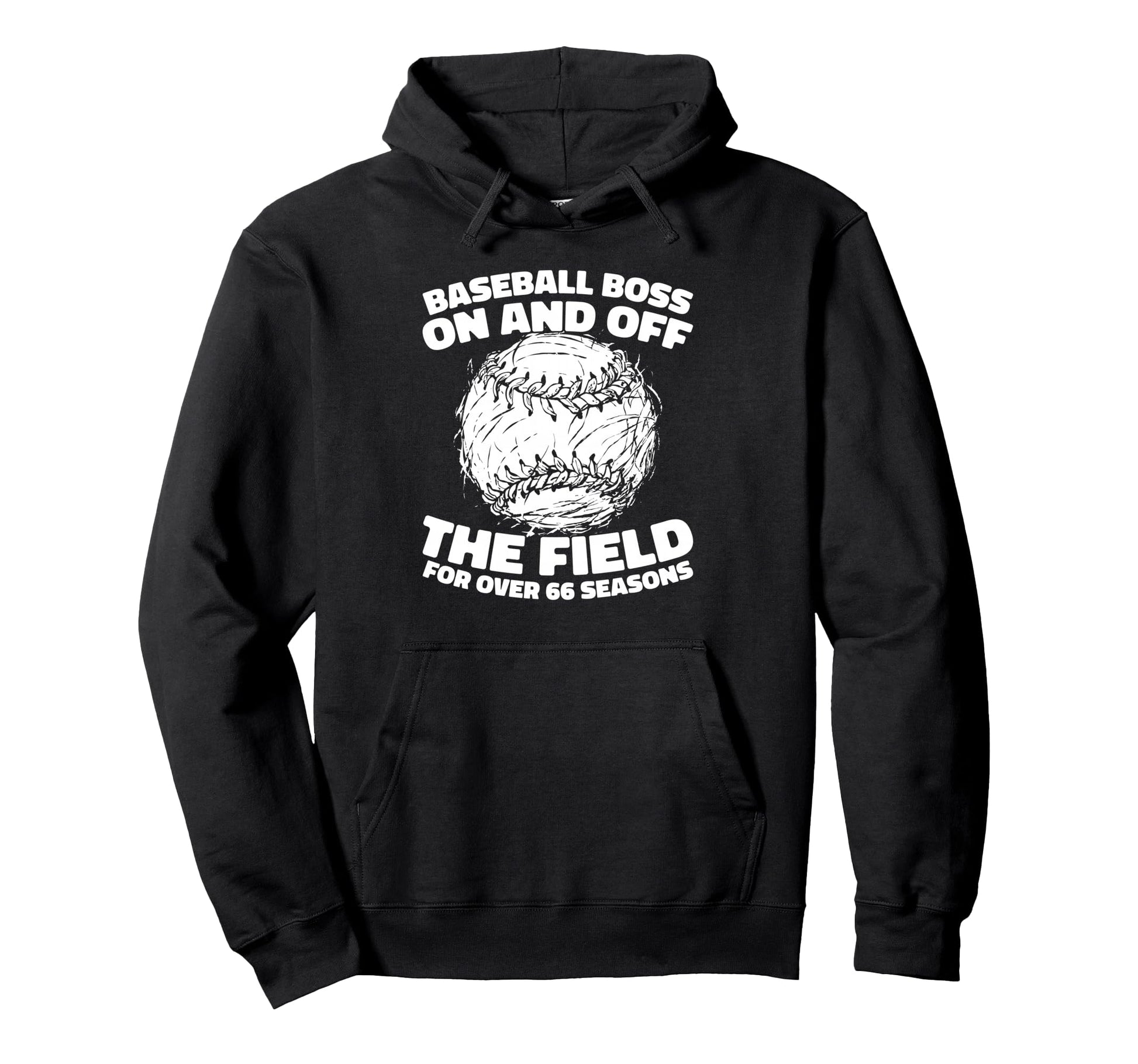 66 Years Old Baseballer Sport Player Hoodie - Aesthetic Graphic for Adults - T-Shirt, Sweatshirt, Hoodie