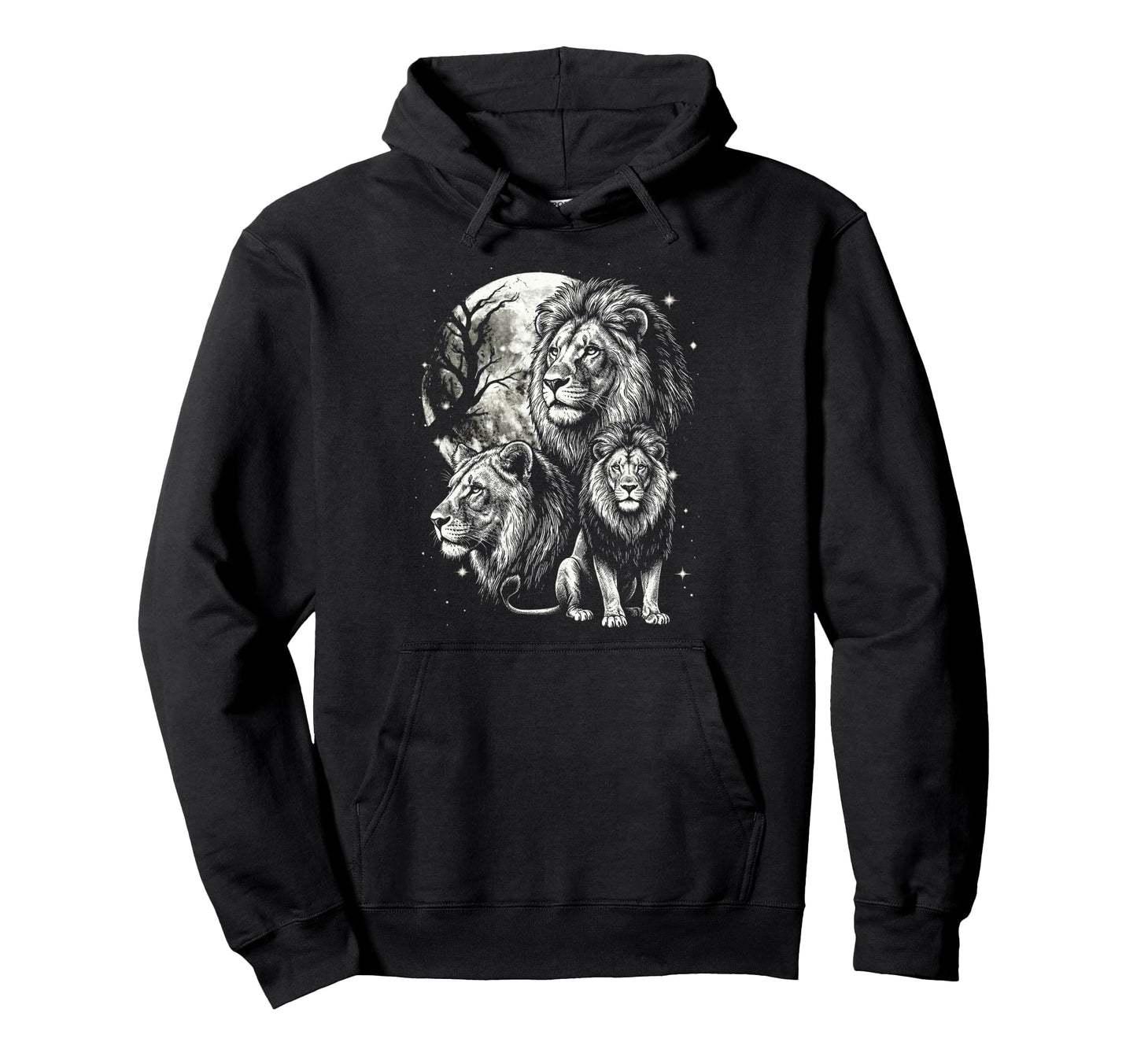 Lion 90S Aesthetic Y2K Lion Hoodie - Novelty Apparel Men Women - T-Shirt, Sweatshirt, Hoodie