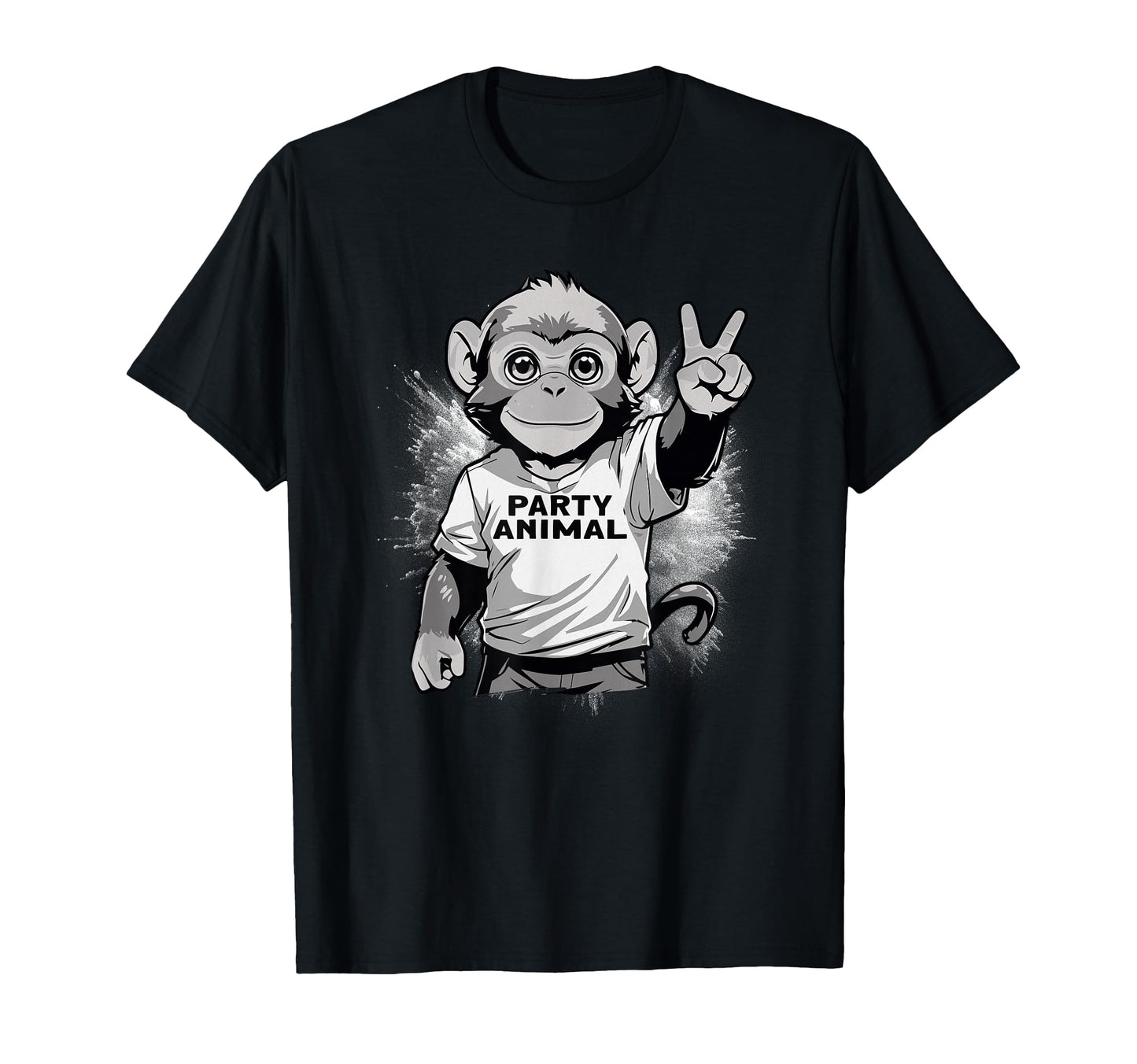 Party Animal Monkey T-Shirt - Unique Graphic for Adults - T-Shirt, Sweatshirt, Hoodie