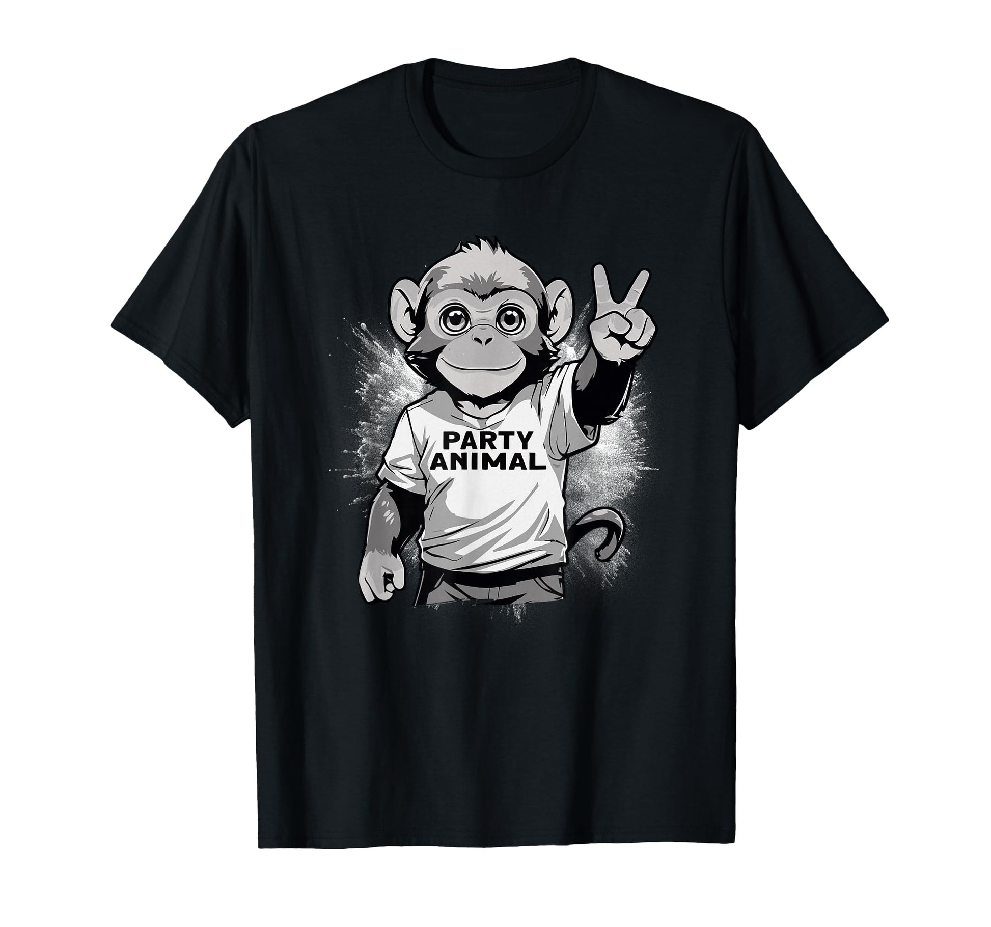 Party Animal Monkey T-Shirt - Unique Graphic for Adults - T-Shirt, Sweatshirt, Hoodie