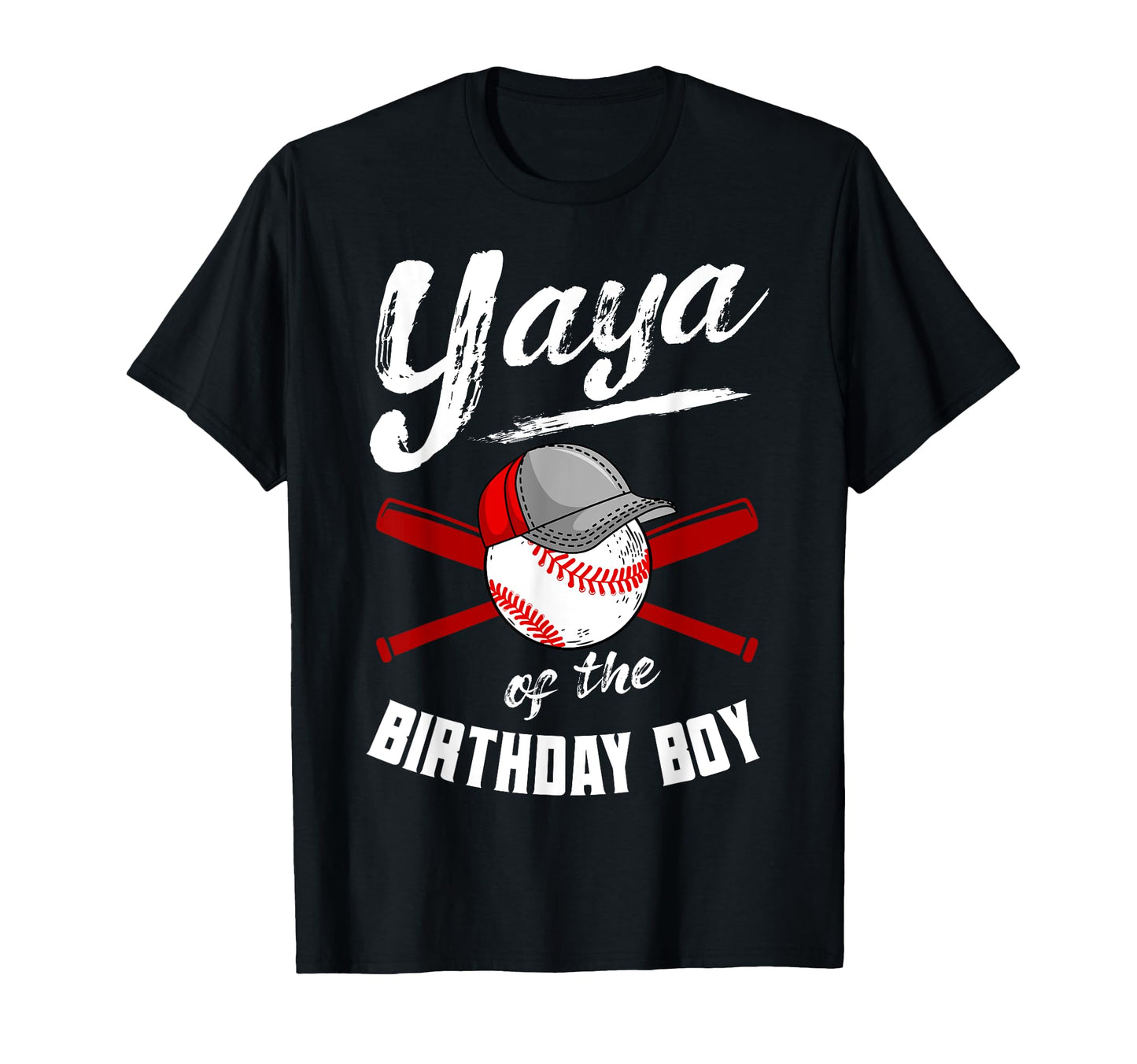 Yaya Birthday Baseball Bday Party T-Shirt - Aesthetic Graphic Men Women - T-Shirt, Sweatshirt, Hoodie