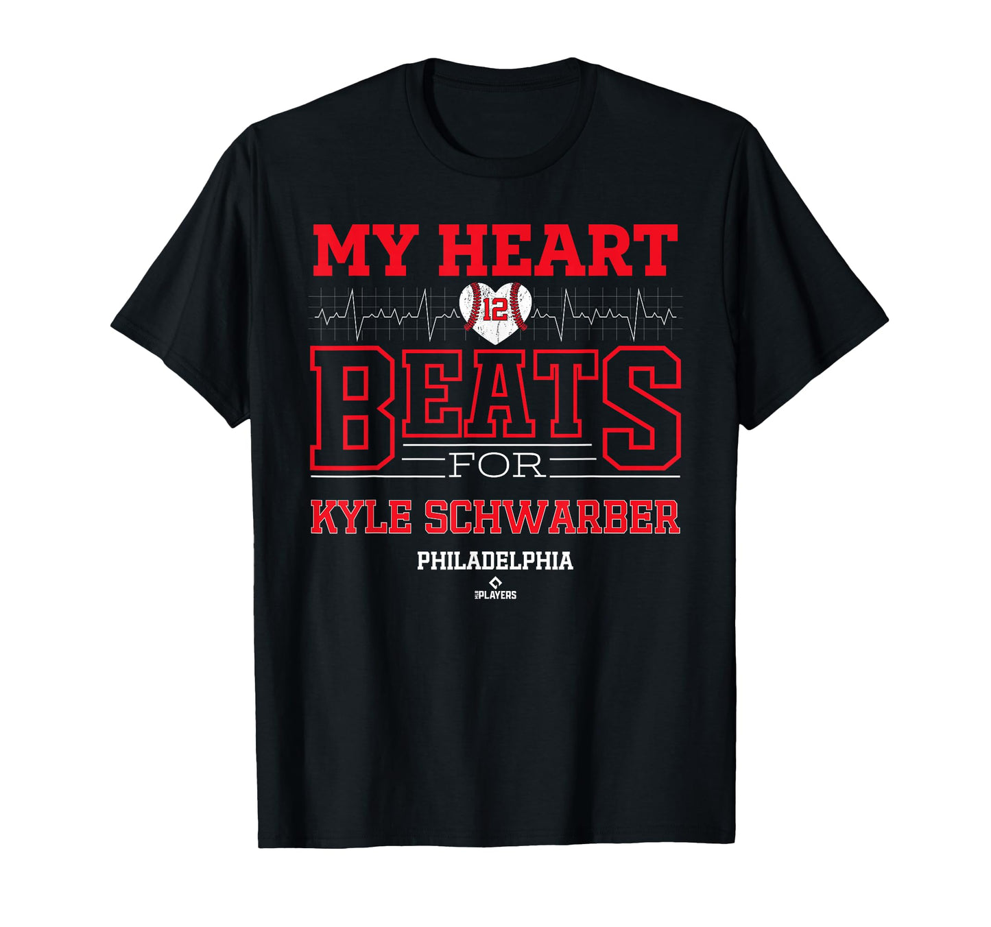My Heart Beats Kyle Schwarber T-Shirt - Trendy Graphic Men Women - T-Shirt, Sweatshirt, Hoodie