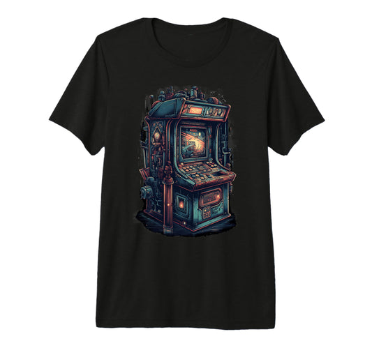 Arcade Gamer Gaming Arcade Machine T-Shirt - Fun Novelty Design Men Women - T-Shirt, Sweatshirt, Hoodie