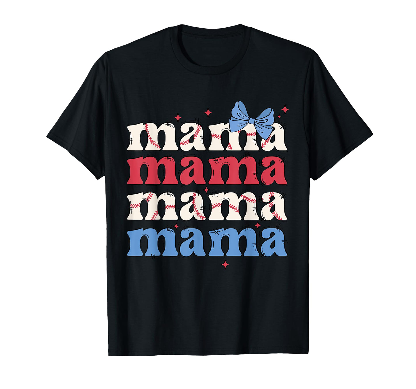 Coquette American Baseball Fan Mom T-Shirt - Casual Everyday Wear Unisex - T-Shirt, Sweatshirt, Hoodie
