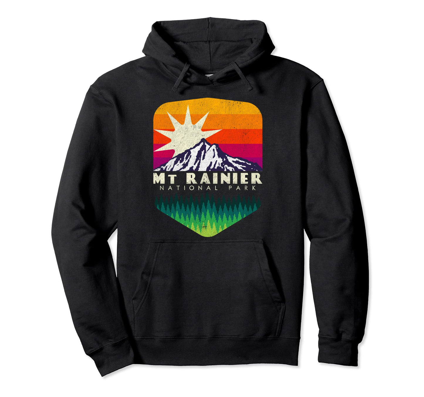 Mt Rainier National Park Gift Hoodie - Trendy Graphic for Adults - T-Shirt, Sweatshirt, Hoodie