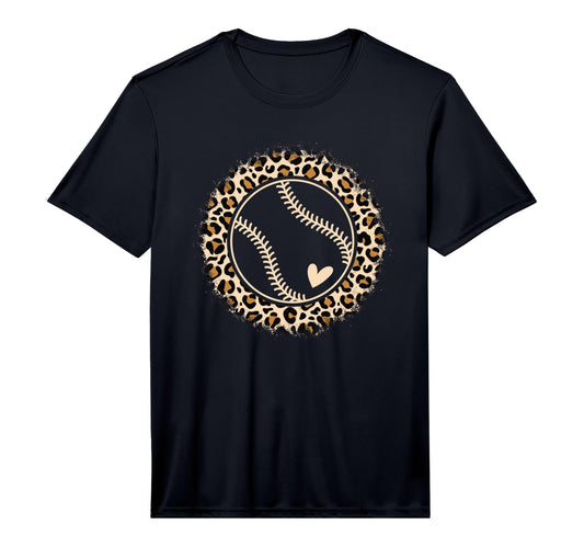Baseball Leopard Baseball Player T-Shirt - Unique Graphic Men Women - T-Shirt, Sweatshirt, Hoodie