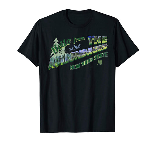 Adirondack Souvenir Postcard T-Shirt - Aesthetic Graphic Men Women - T-Shirt, Sweatshirt, Hoodie