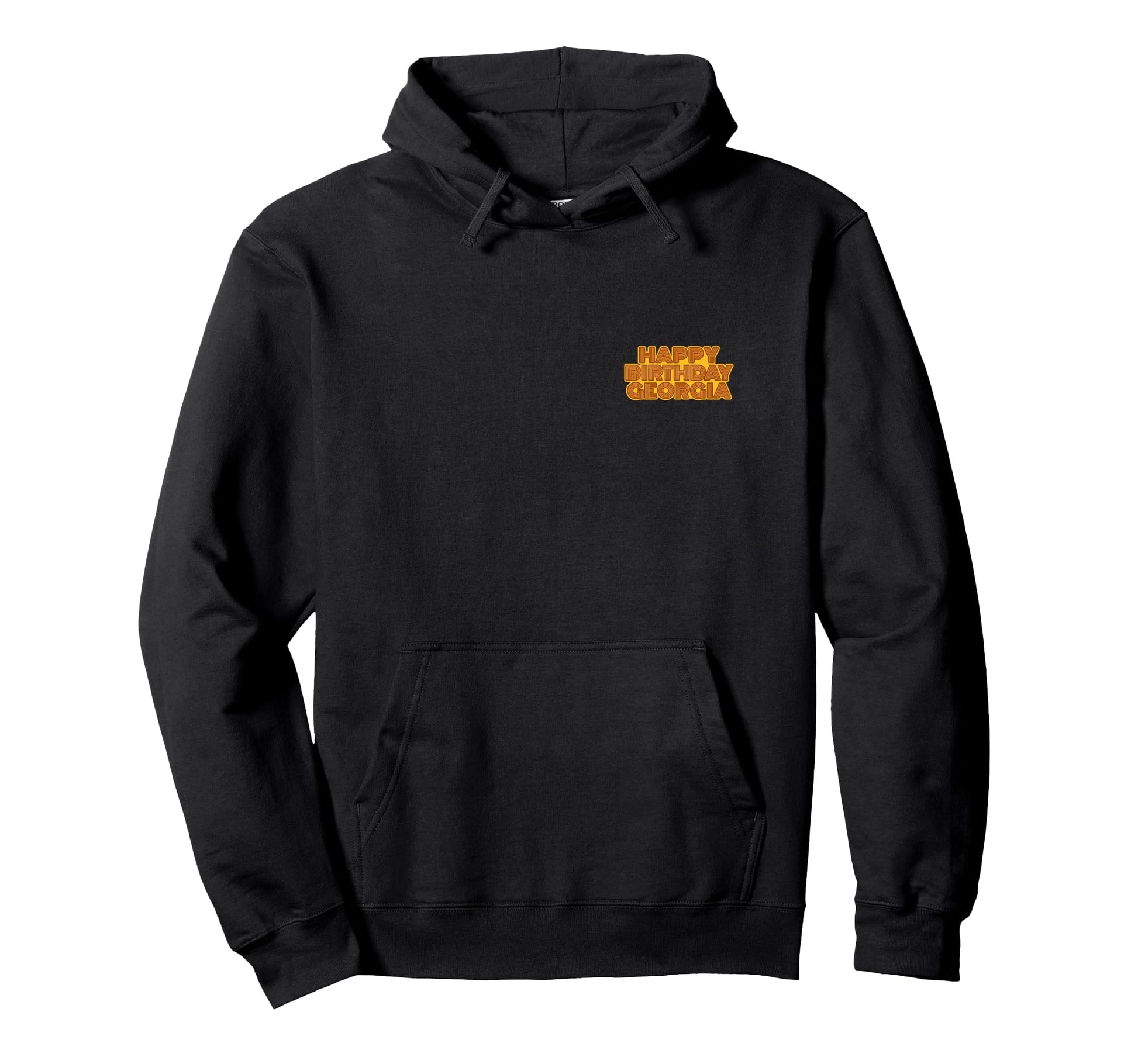 Happy Birthday Georgia Personalized Name Hoodie - Custom Art Print Unisex - T-Shirt, Sweatshirt, Hoodie