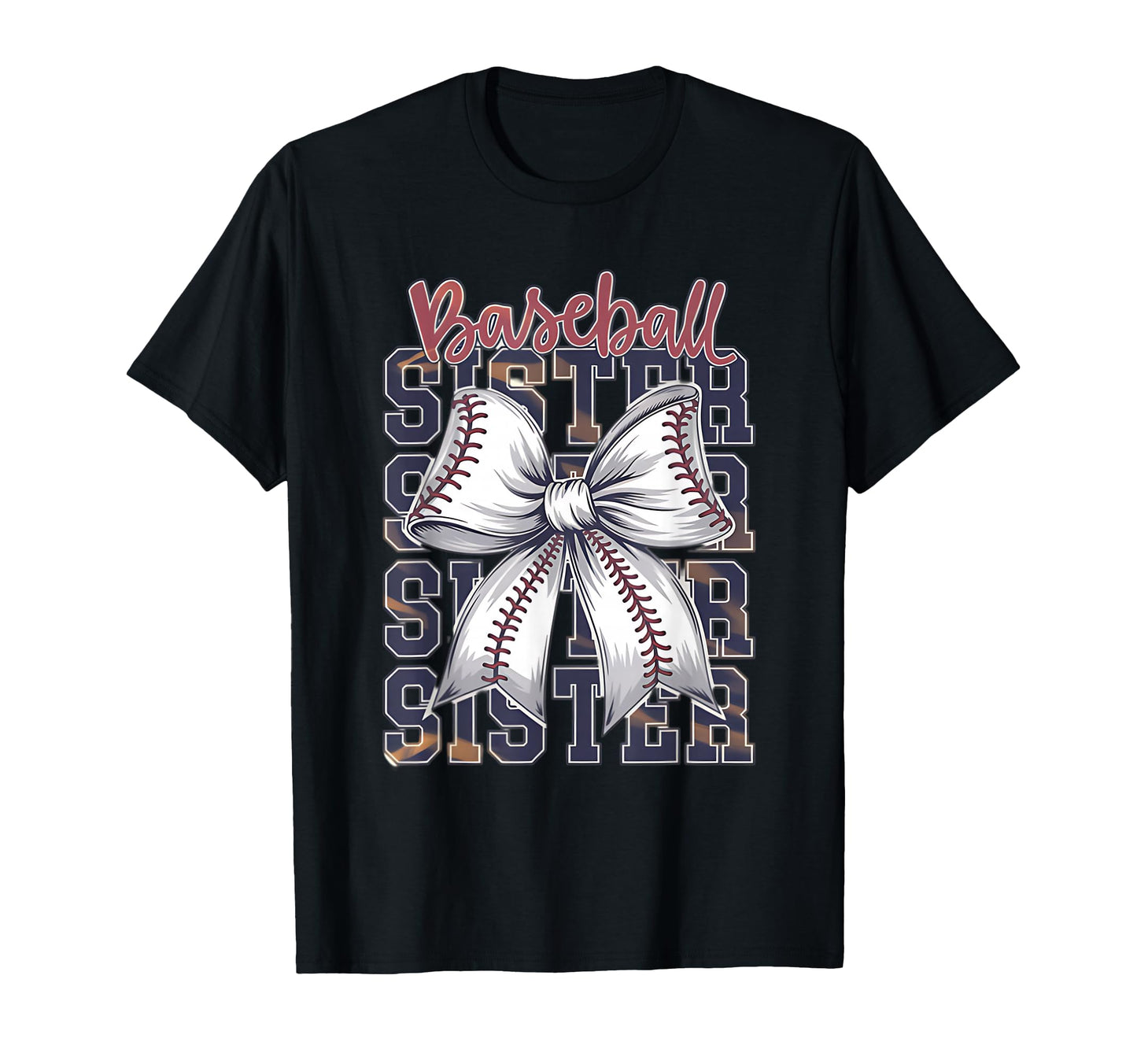 Baseball Sister Coquette Bow T-Shirt - Fun Novelty Design Men Women - T-Shirt, Sweatshirt, Hoodie