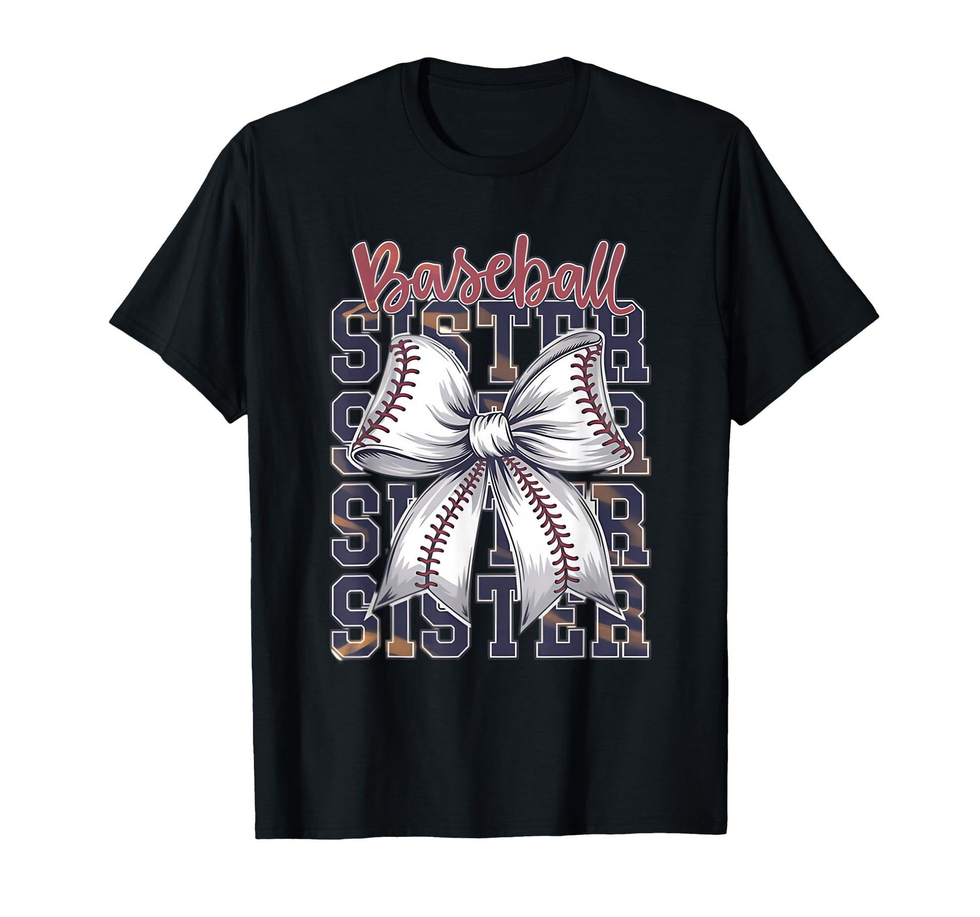Baseball Sister Coquette Bow T-Shirt - Fun Novelty Design Men Women - T-Shirt, Sweatshirt, Hoodie