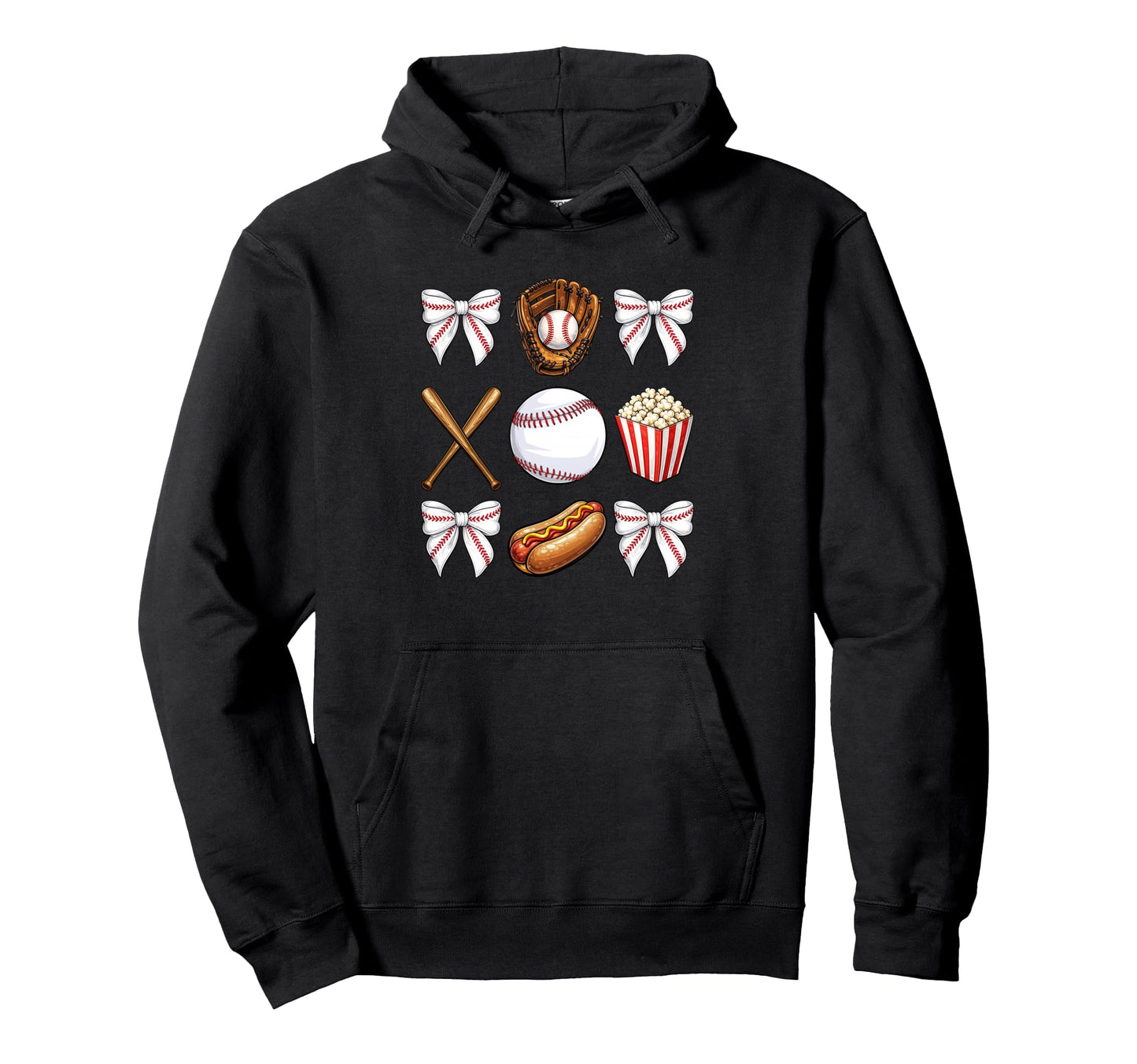 Baseball Mom Coquette Mothers Day Hoodie - Custom Art Print for Adults - T-Shirt, Sweatshirt, Hoodie