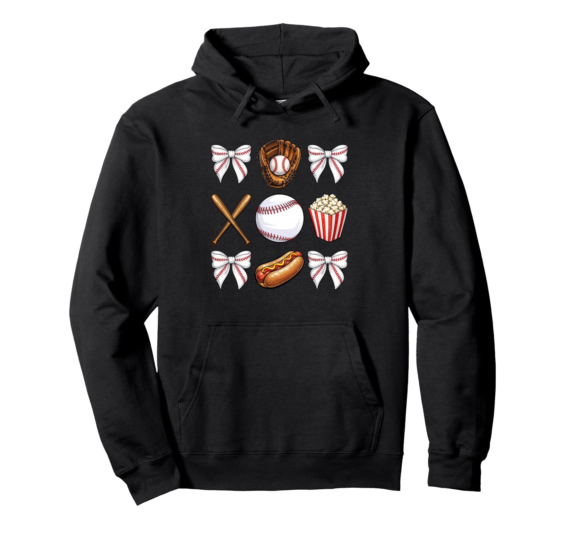 Baseball Mom Coquette Mothers Day Hoodie - Custom Art Print for Adults - T-Shirt, Sweatshirt, Hoodie