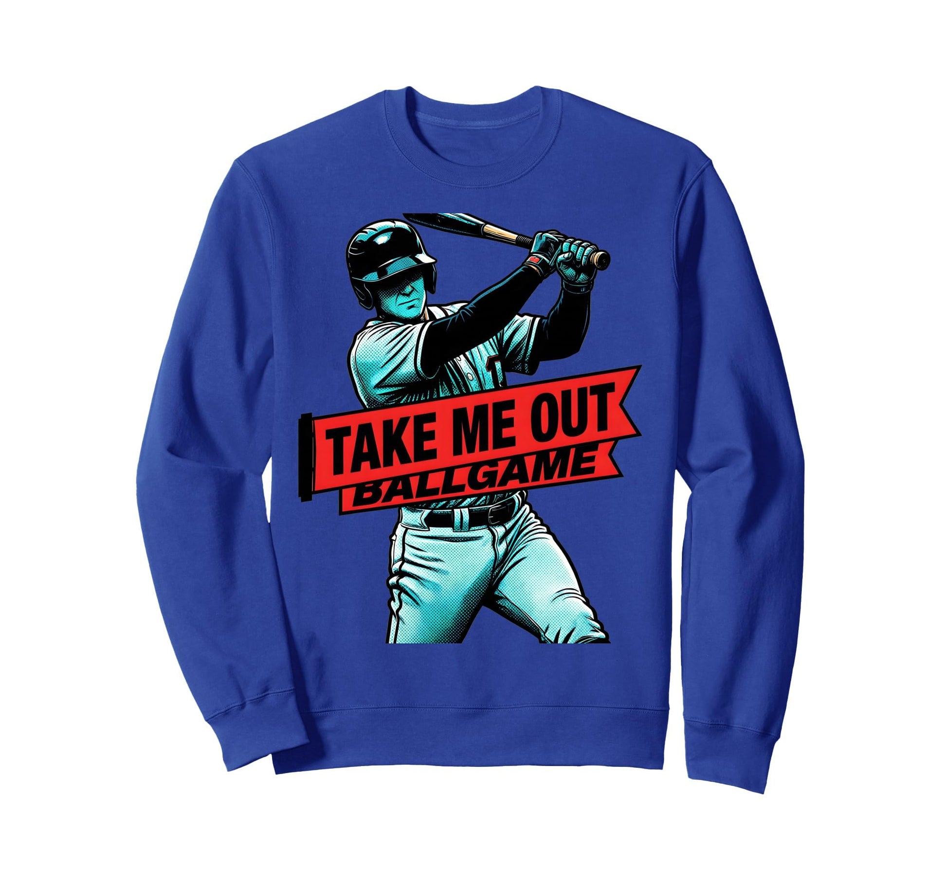 Take Me Out Ballgame Mens Sweatshirt - Fun Novelty Design Men Women - T-Shirt, Sweatshirt, Hoodie