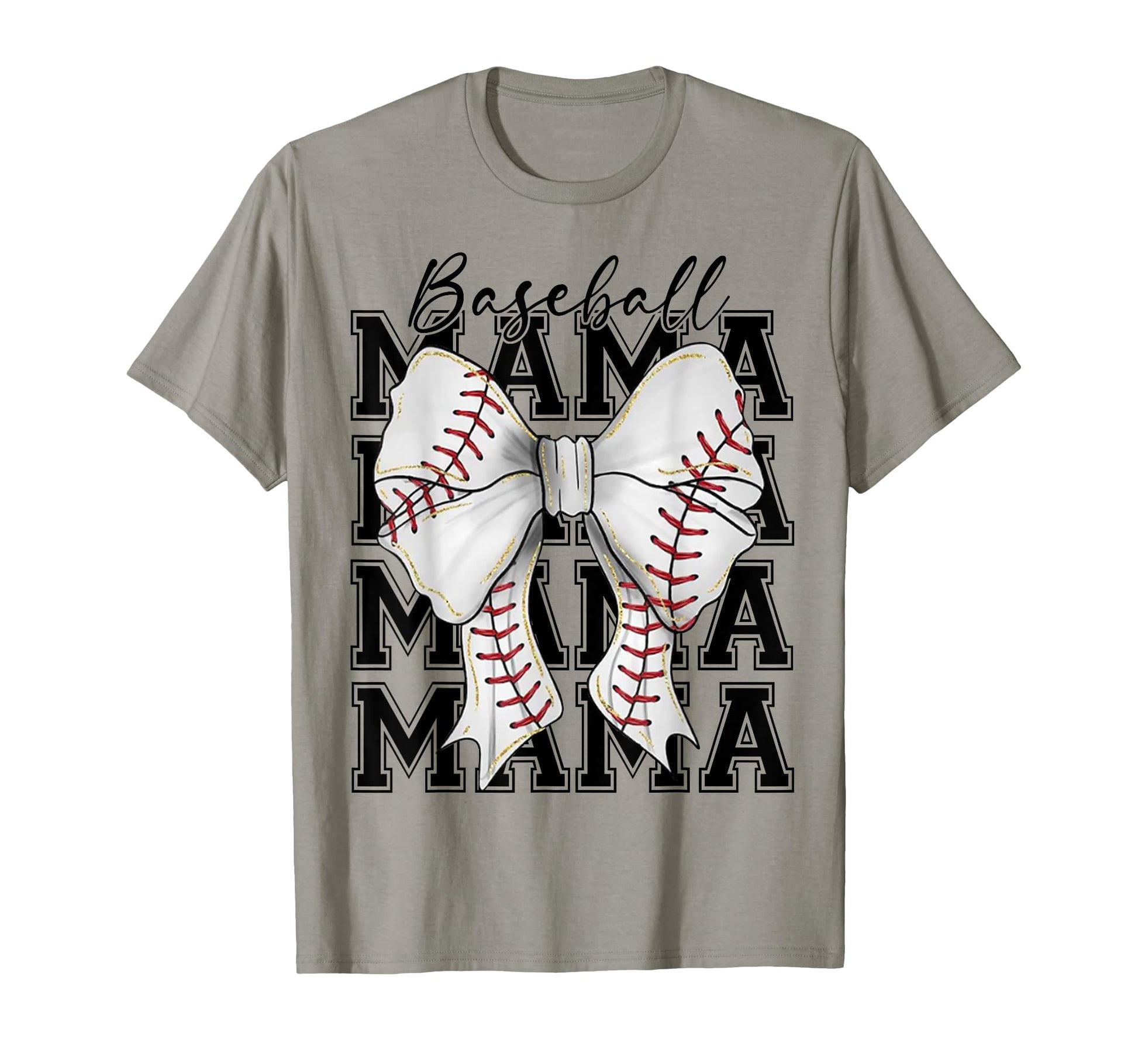Baseball Mama Coquette Bow Mothers Day T-Shirt - Trendy Graphic Men Women - T-Shirt, Sweatshirt, Hoodie