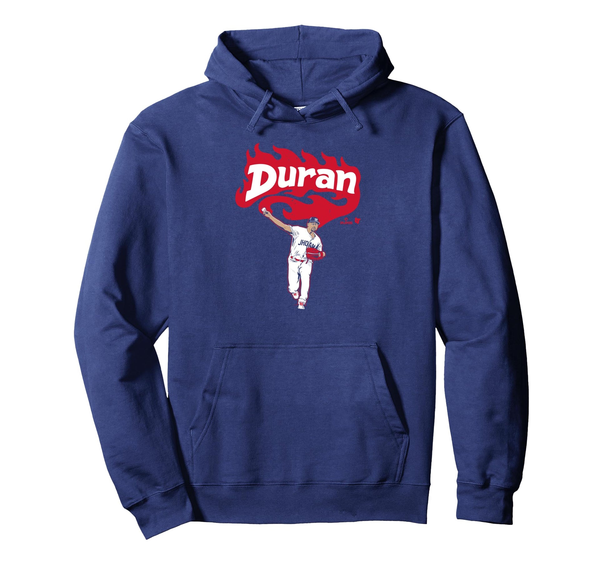 Jhoan Duran Flames Minnesota Baseball Hoodie - Trendy Graphic for Adults - T-Shirt, Sweatshirt, Hoodie