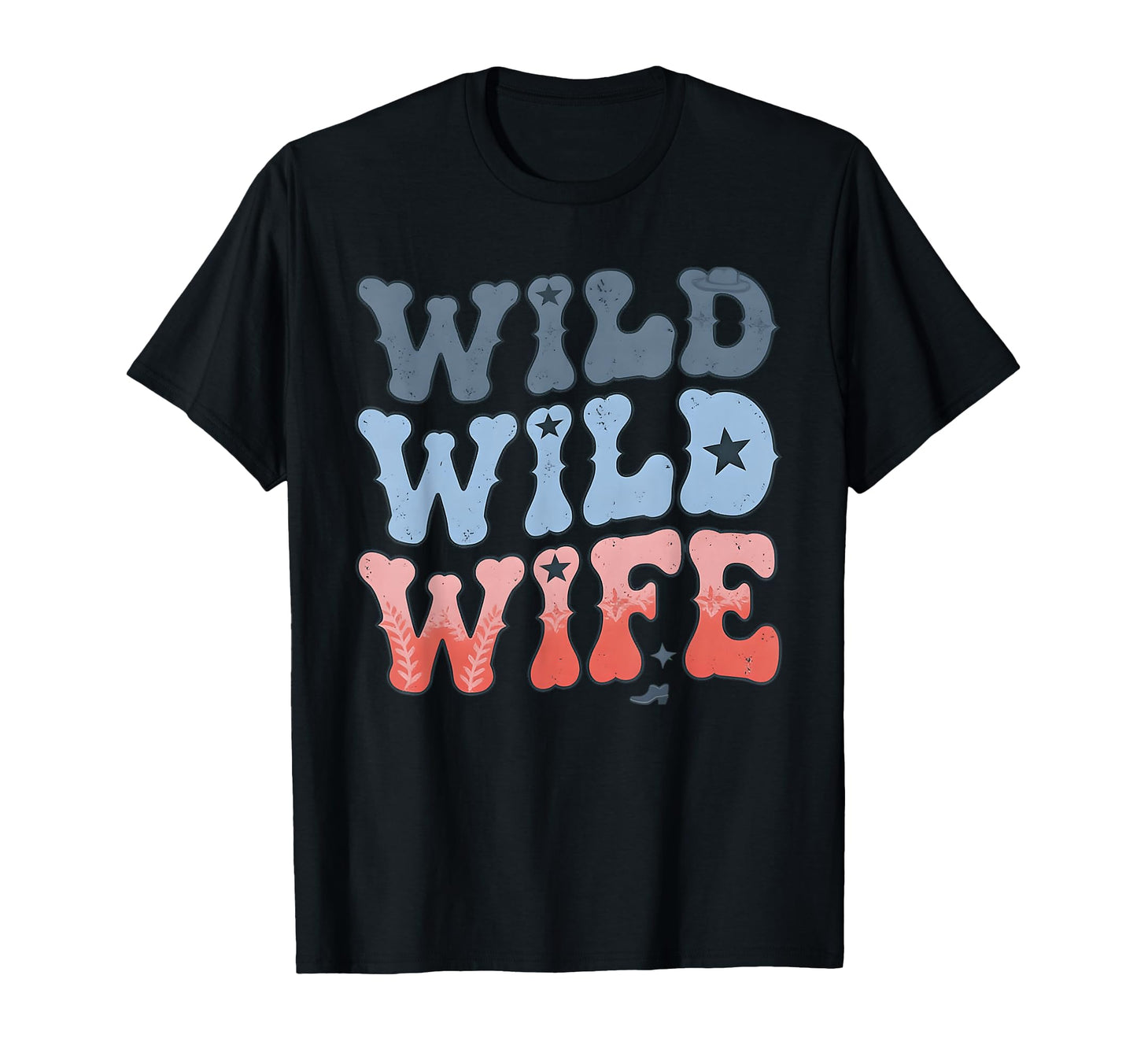 Wild Wild Wife Western Bride Love T-Shirt - Aesthetic Graphic for Adults - T-Shirt, Sweatshirt, Hoodie