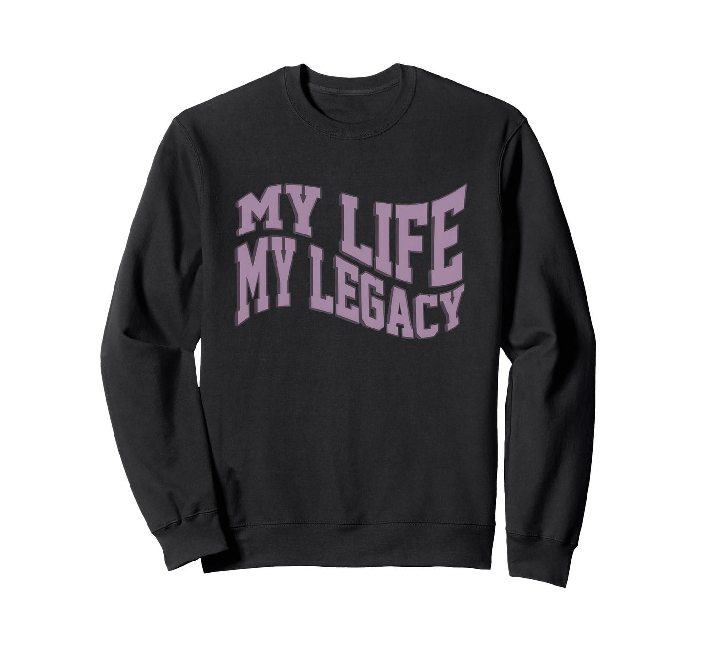 Bold Distorted Typography Grunge Sweatshirt - Graphic Print Men Women - T-Shirt, Sweatshirt, Hoodie