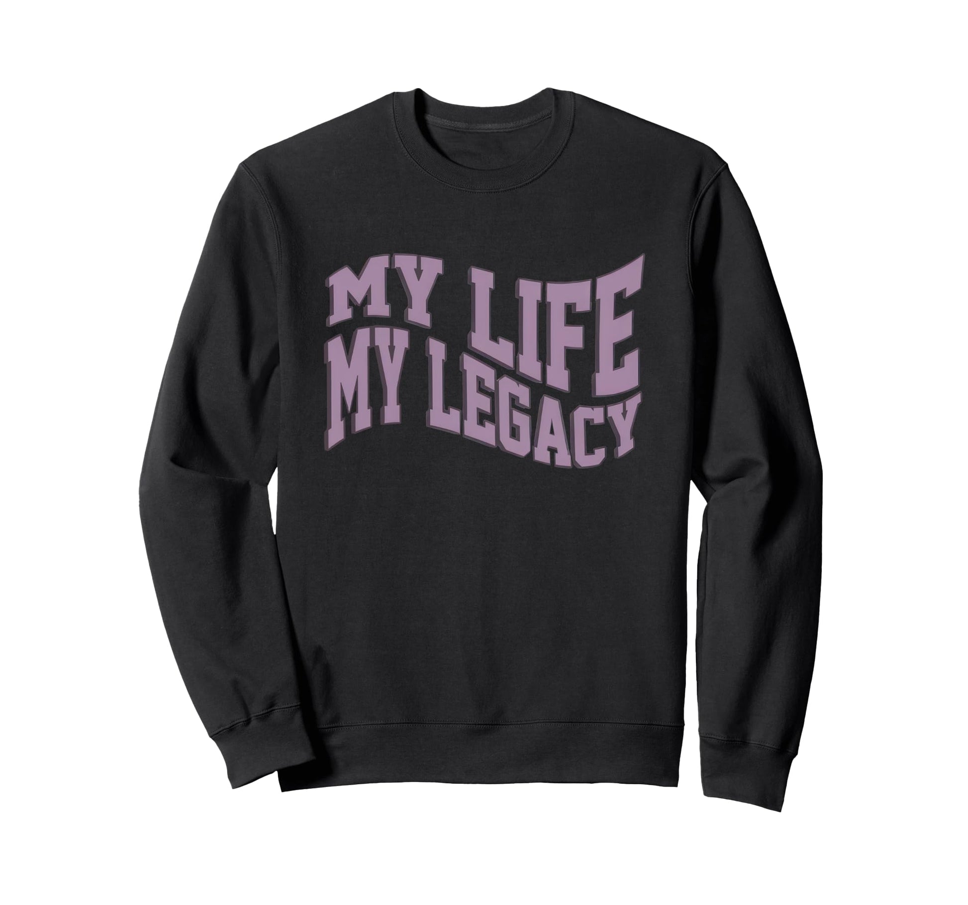 Bold Distorted Typography Grunge Sweatshirt - Graphic Print Men Women - T-Shirt, Sweatshirt, Hoodie