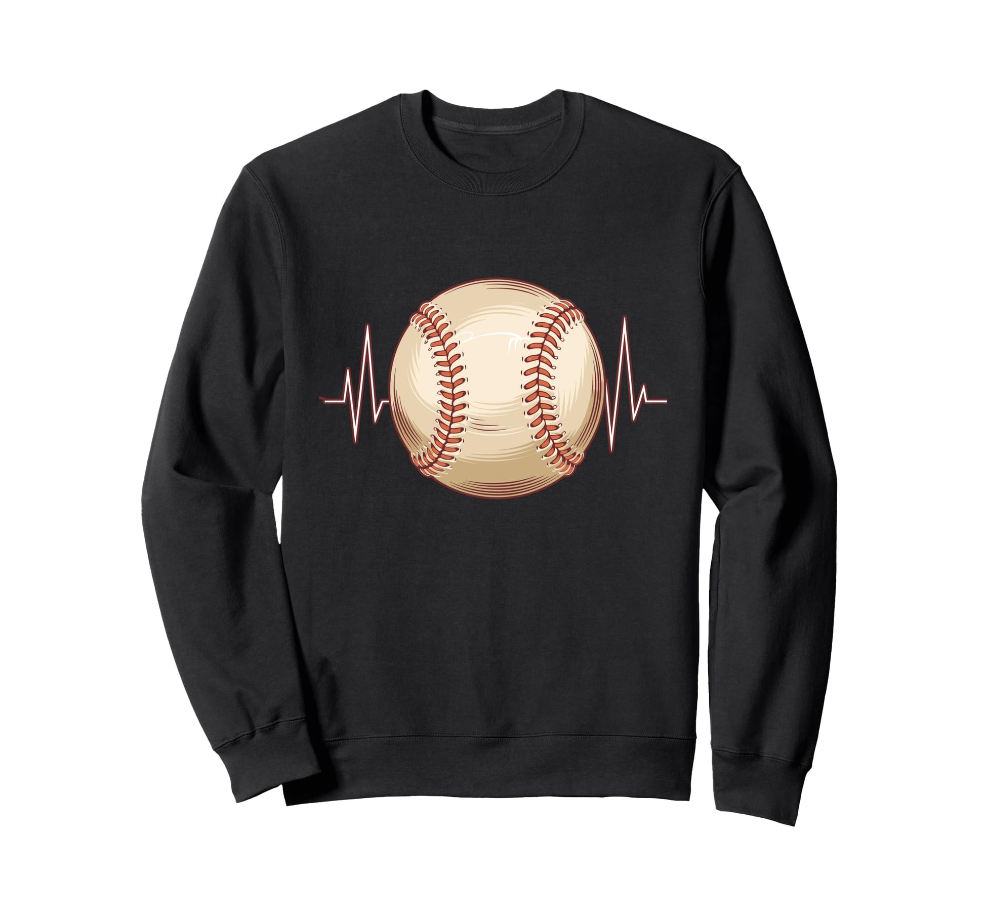 Baseball Heartbeat Batter Sweatshirt - Aesthetic Graphic for Adults - T-Shirt, Sweatshirt, Hoodie
