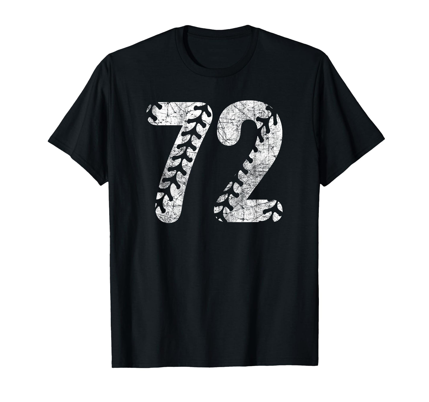 Baseball Softball Mom 72 Number 72 T-Shirt - Custom Art Print for Adults - T-Shirt, Sweatshirt, Hoodie