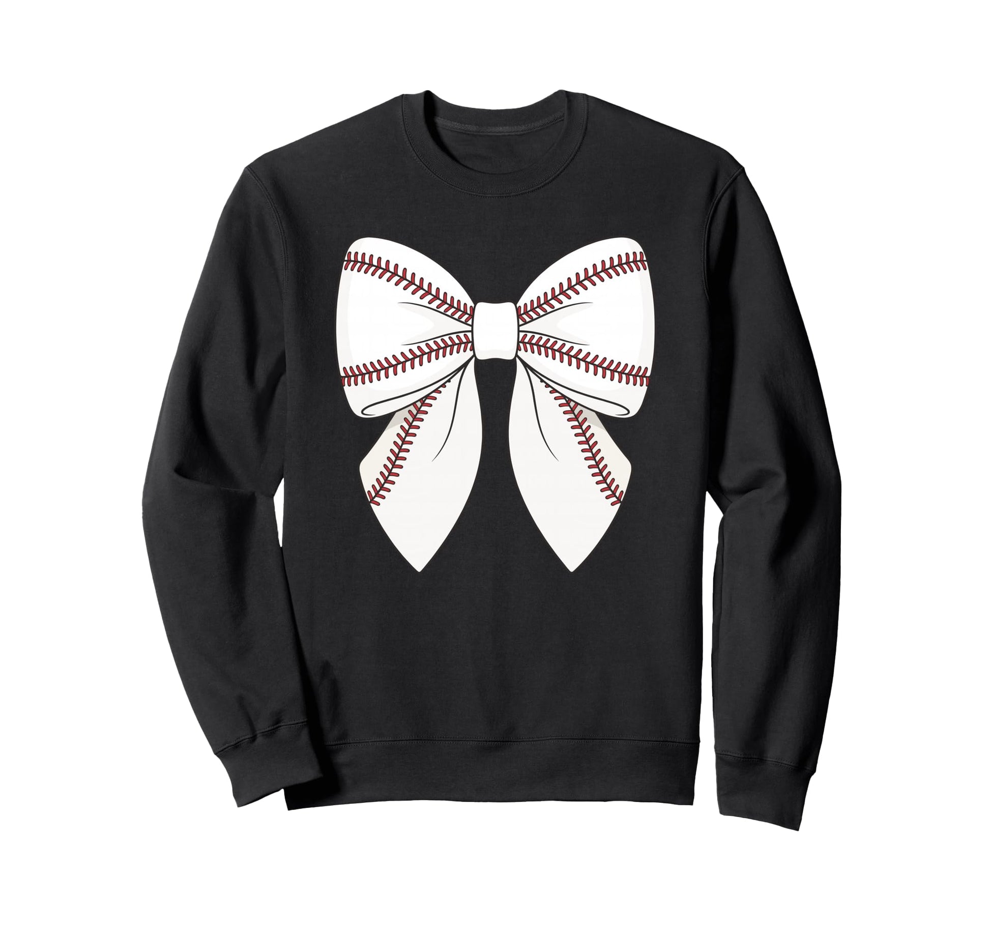 Baseball Coquette Bow Sweatshirt - Graphic Print Men Women - T-Shirt, Sweatshirt, Hoodie