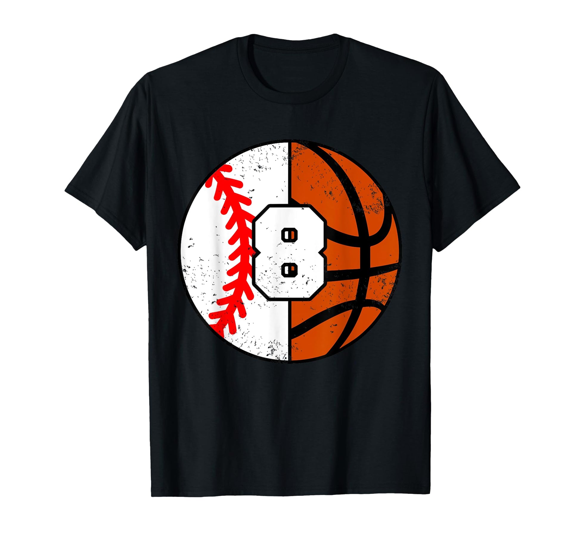 Baseball Basketball Number 8 Jersey T-Shirt - Fun Novelty Design Men Women - T-Shirt, Sweatshirt, Hoodie