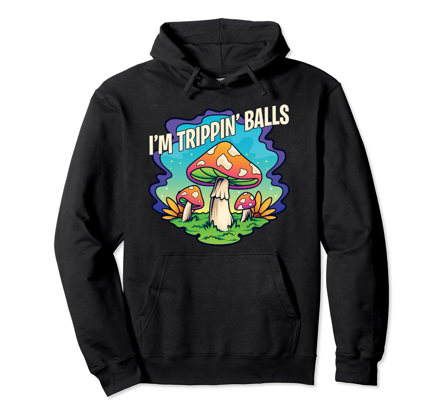 Magic Mushrooms Psychedelic Trip Shrooms Hoodie - Graphic Print Men Women - T-Shirt, Sweatshirt, Hoodie