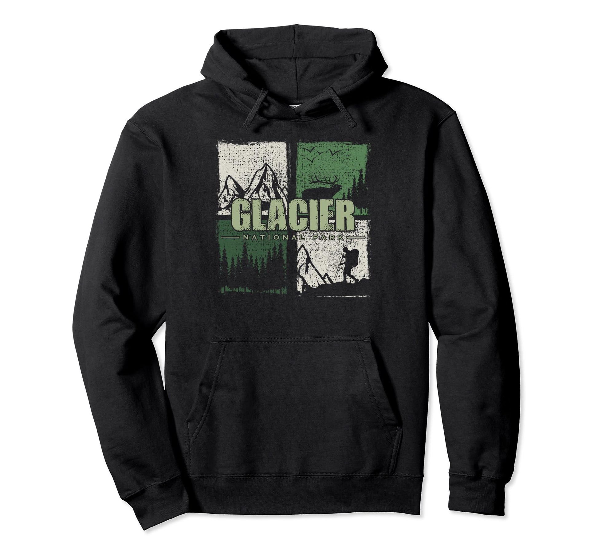 Glacier National Park Us Glacier Hoodie - Casual Everyday Wear Men Women - T-Shirt, Sweatshirt, Hoodie