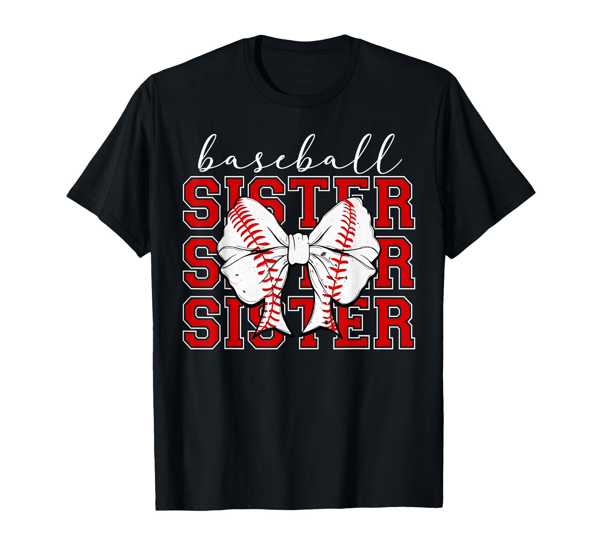 Baseball Sister Sport Lover Sister T-Shirt - Trendy Graphic for Adults - T-Shirt, Sweatshirt, Hoodie