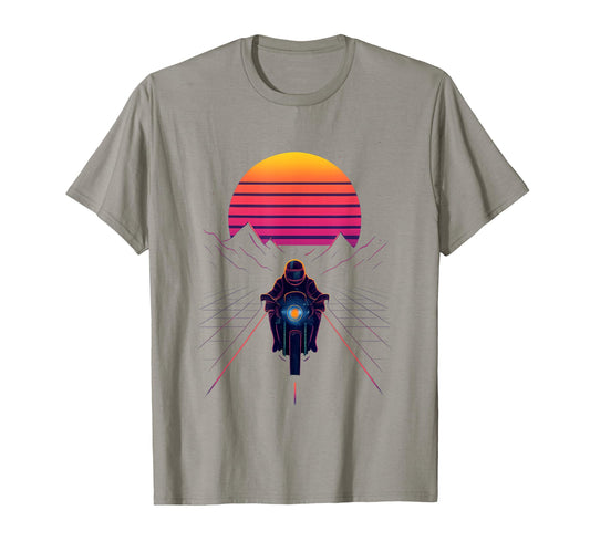 80S Synthwave T-Shirt - Custom Art Print for Adults - T-Shirt, Sweatshirt, Hoodie