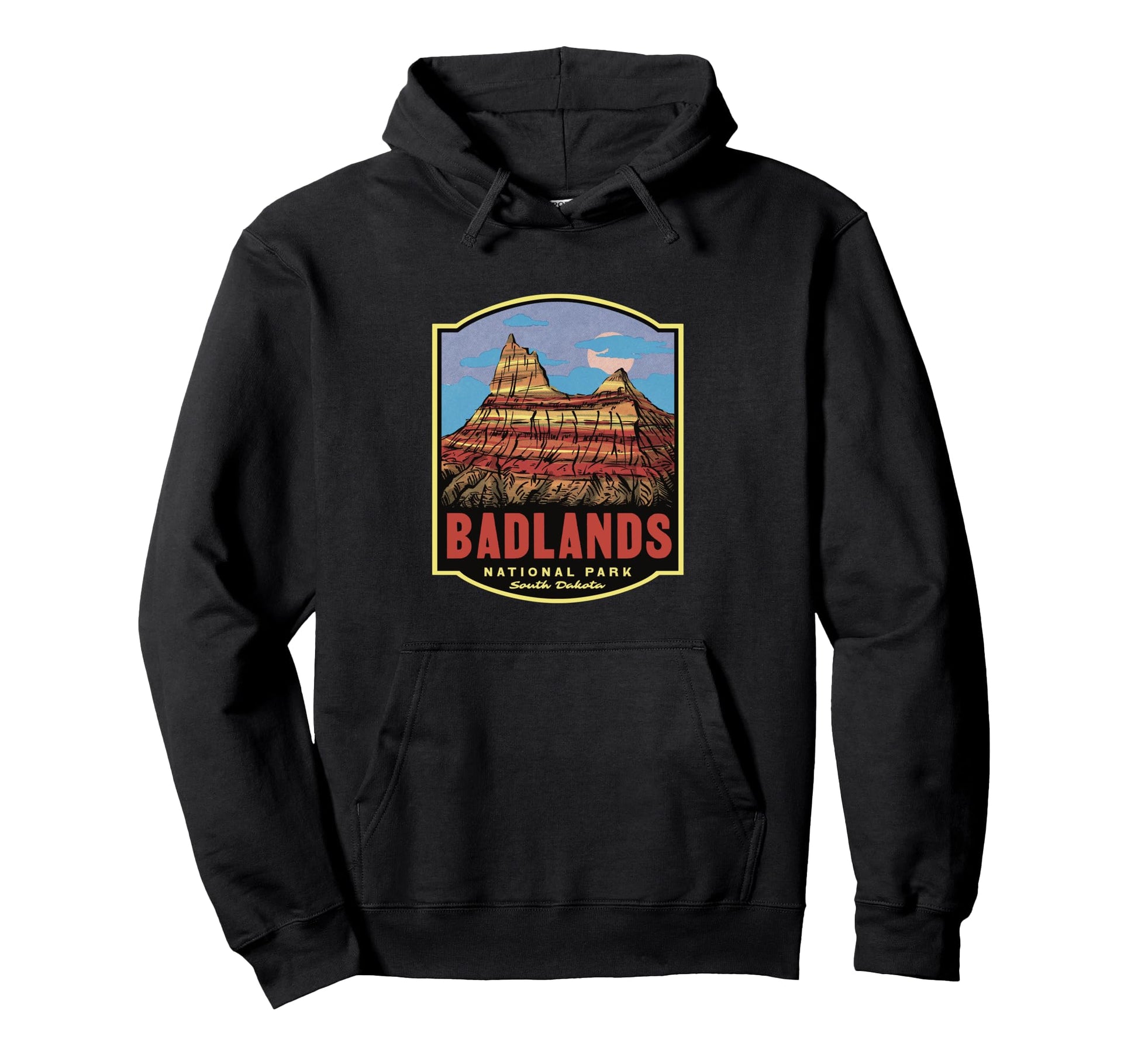 Badlands National Park South Dakota Hoodie - Trendy Graphic Unisex - T-Shirt, Sweatshirt, Hoodie