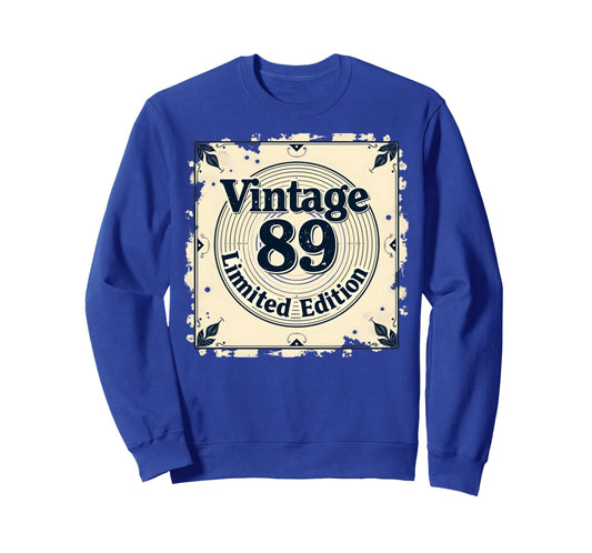 89 Birthday Gift Nostalgia Sweatshirt - Unique Graphic Unisex - T-Shirt, Sweatshirt, Hoodie