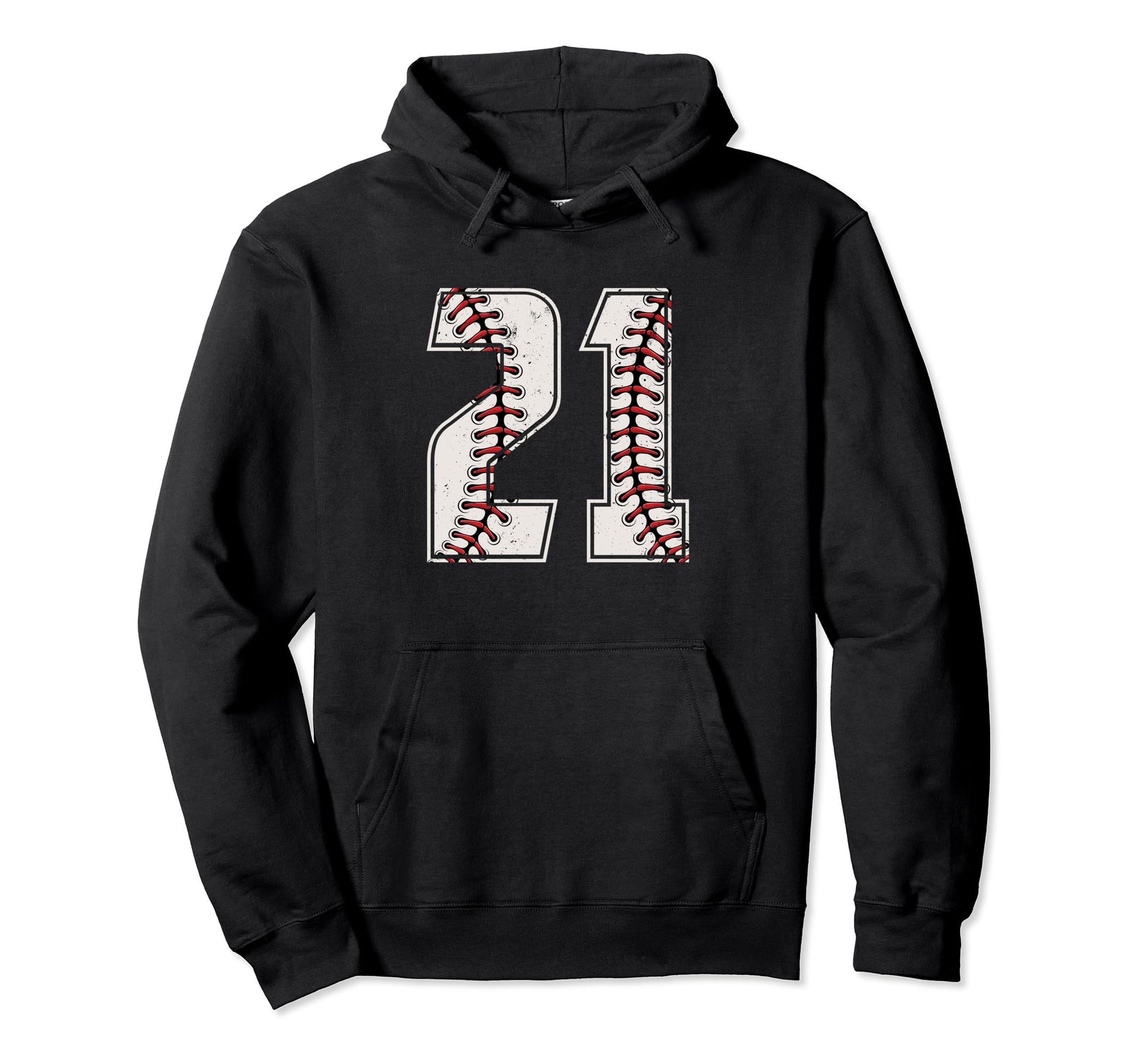 Baseball Player Number 21 Twenty One Hoodie - Unique Graphic Men Women - T-Shirt, Sweatshirt, Hoodie