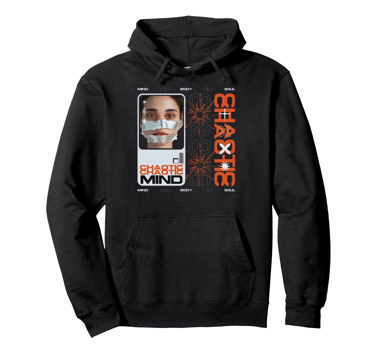 Y2K Chaotic Bold Urban Graffiti Hoodie - Fun Novelty Design Unisex - T-Shirt, Sweatshirt, Hoodie