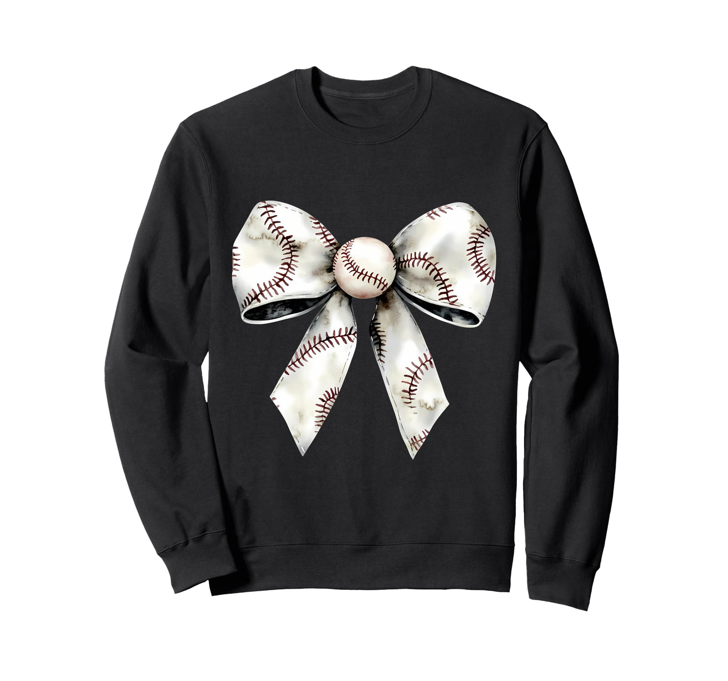 Baseball Coquette Bow Baseball Game Sweatshirt - Graphic Print for Adults - T-Shirt, Sweatshirt, Hoodie