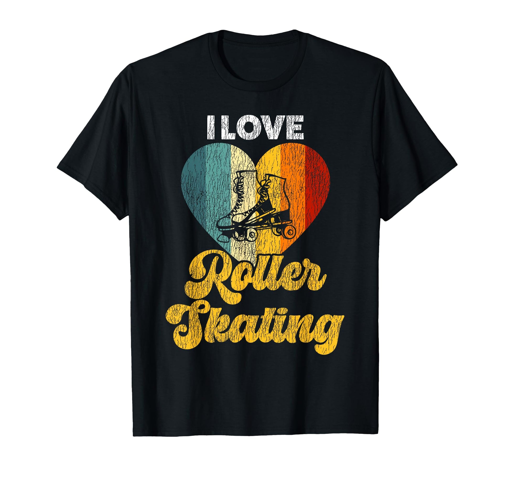 Roller Skating Skate 1970S I Love T-Shirt - Fun Novelty Design Unisex - T-Shirt, Sweatshirt, Hoodie