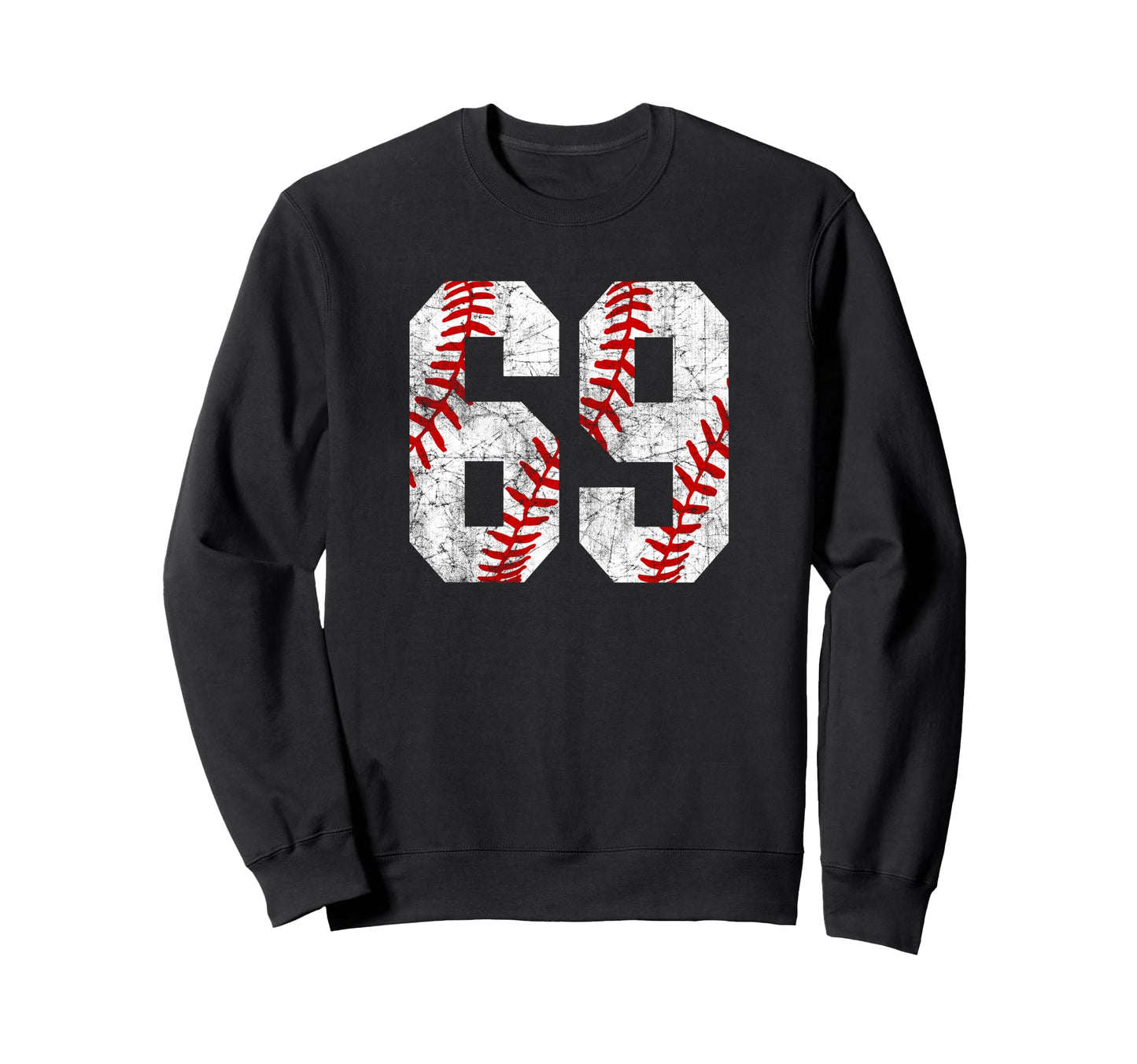 Baseball Mom 69 Jersey Baseball Sweatshirt - Fun Novelty Design for Adults - T-Shirt, Sweatshirt, Hoodie
