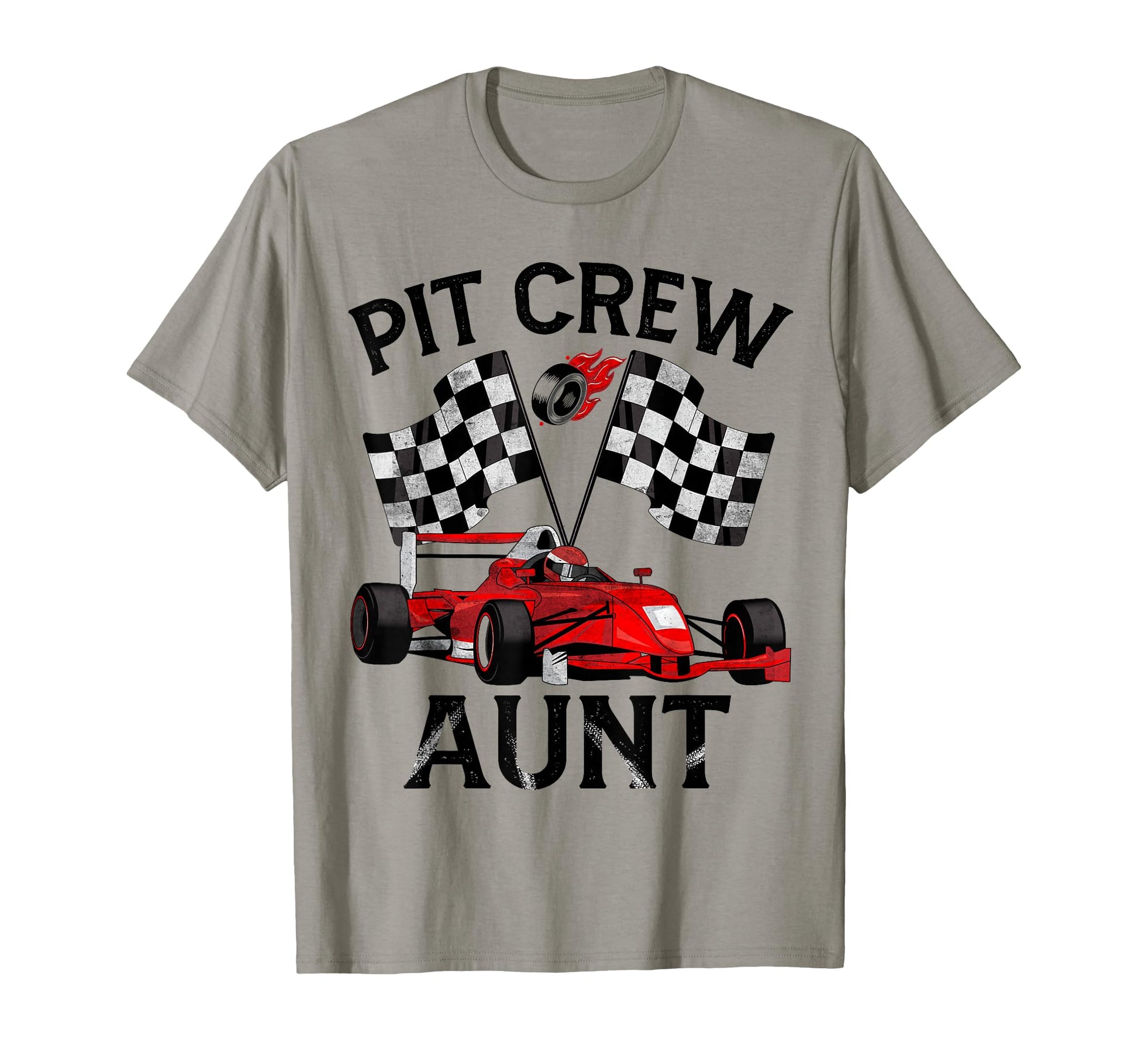 Pit Crew Aunt Race Car Birthday Party T-Shirt - Streetwear Style Unisex - T-Shirt, Sweatshirt, Hoodie